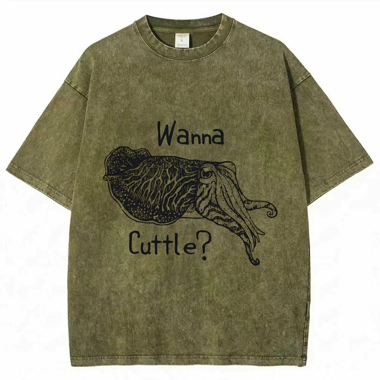 Wanna Cuttle Washed T-shirt