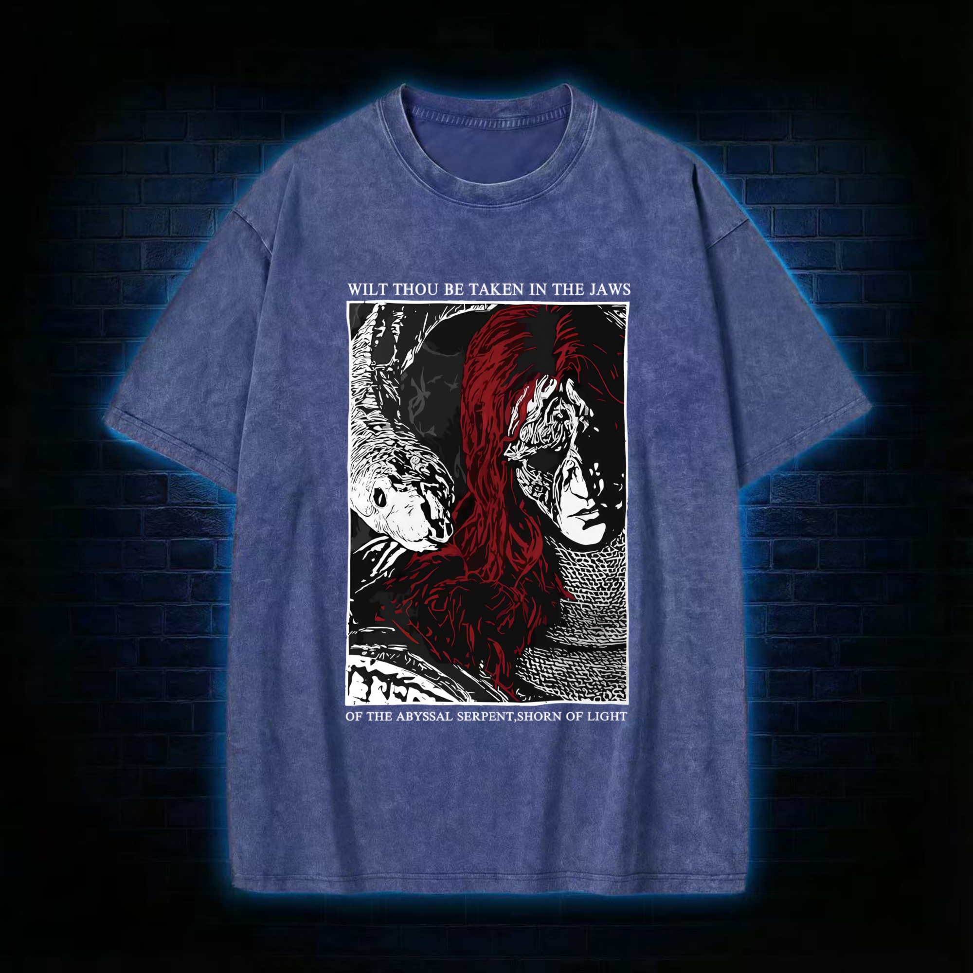 The Abyssal Serpen Washed T-shirt