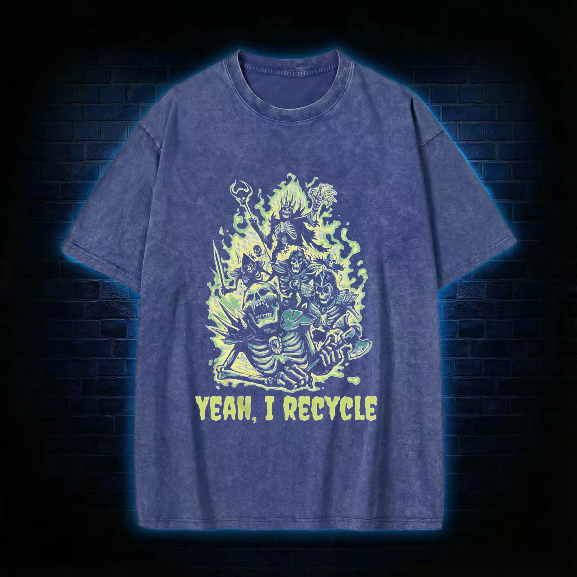 Yeah, I Recycle Washed T-shirt