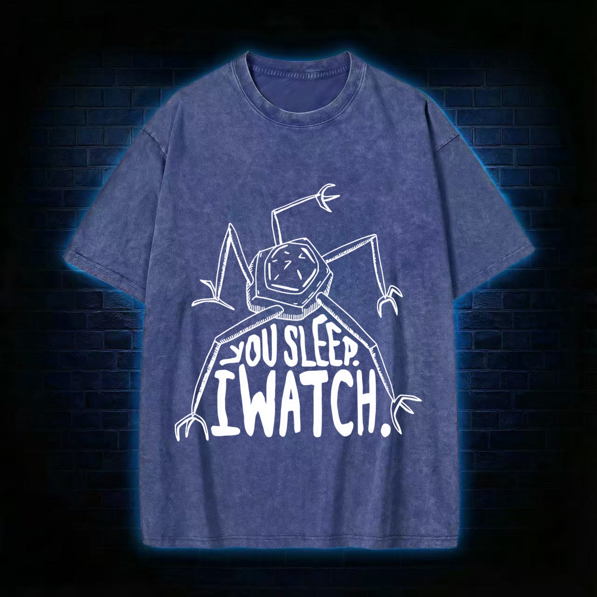 You Sleep I Watch Washed T-shirt
