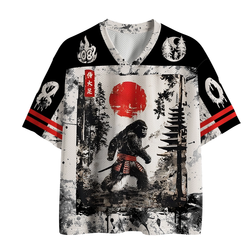  Japanese Samurai Bigfoot Mesh Jersey