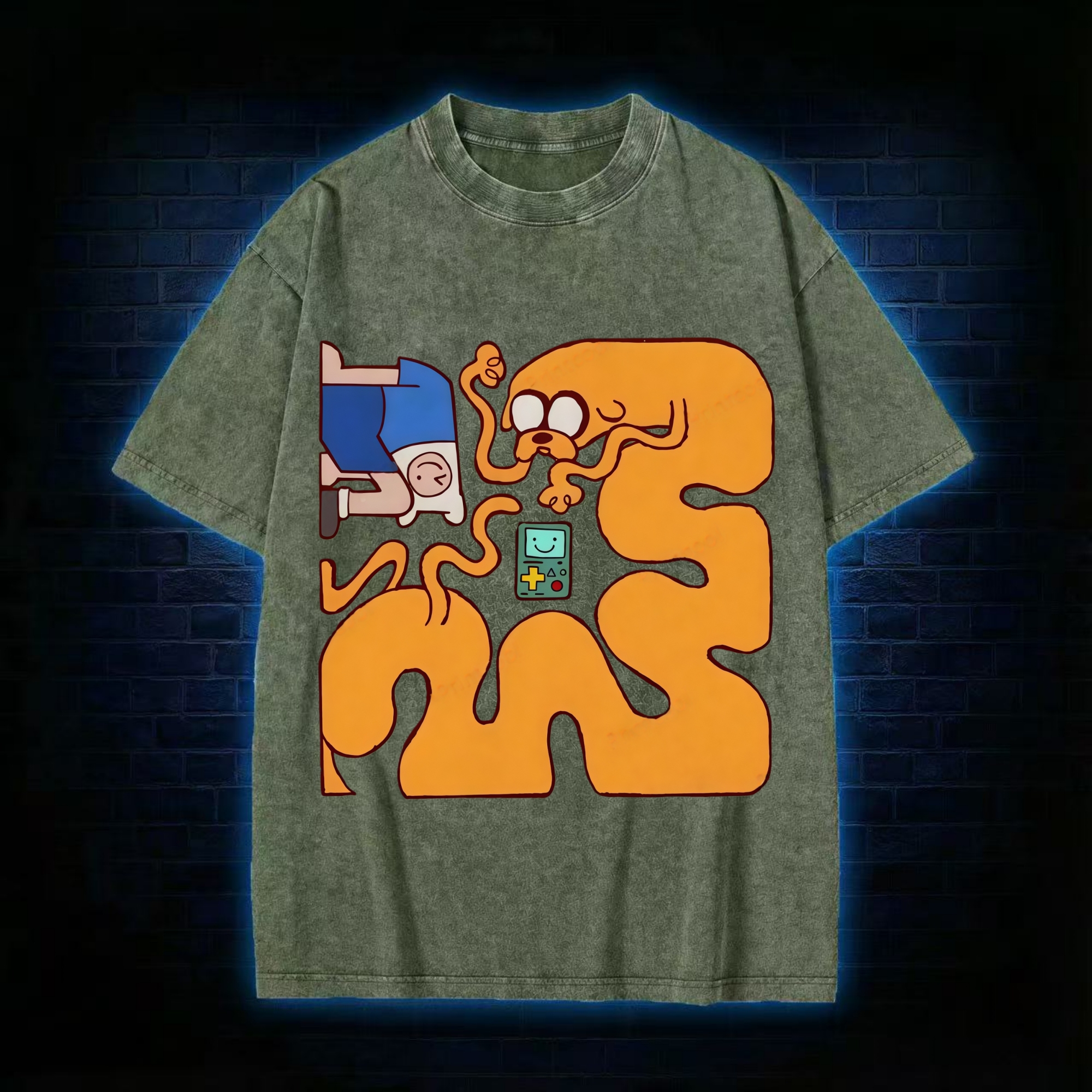 Adventure Time Friends Washed T-shirt
