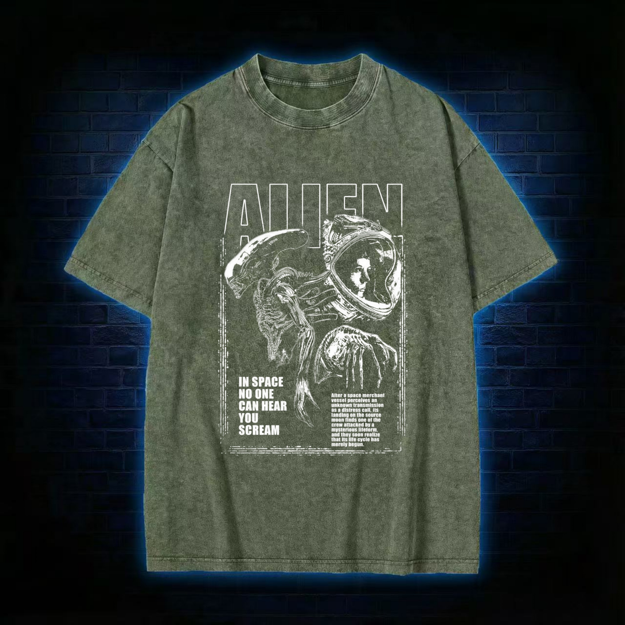 Alien Space Washed T-shirt