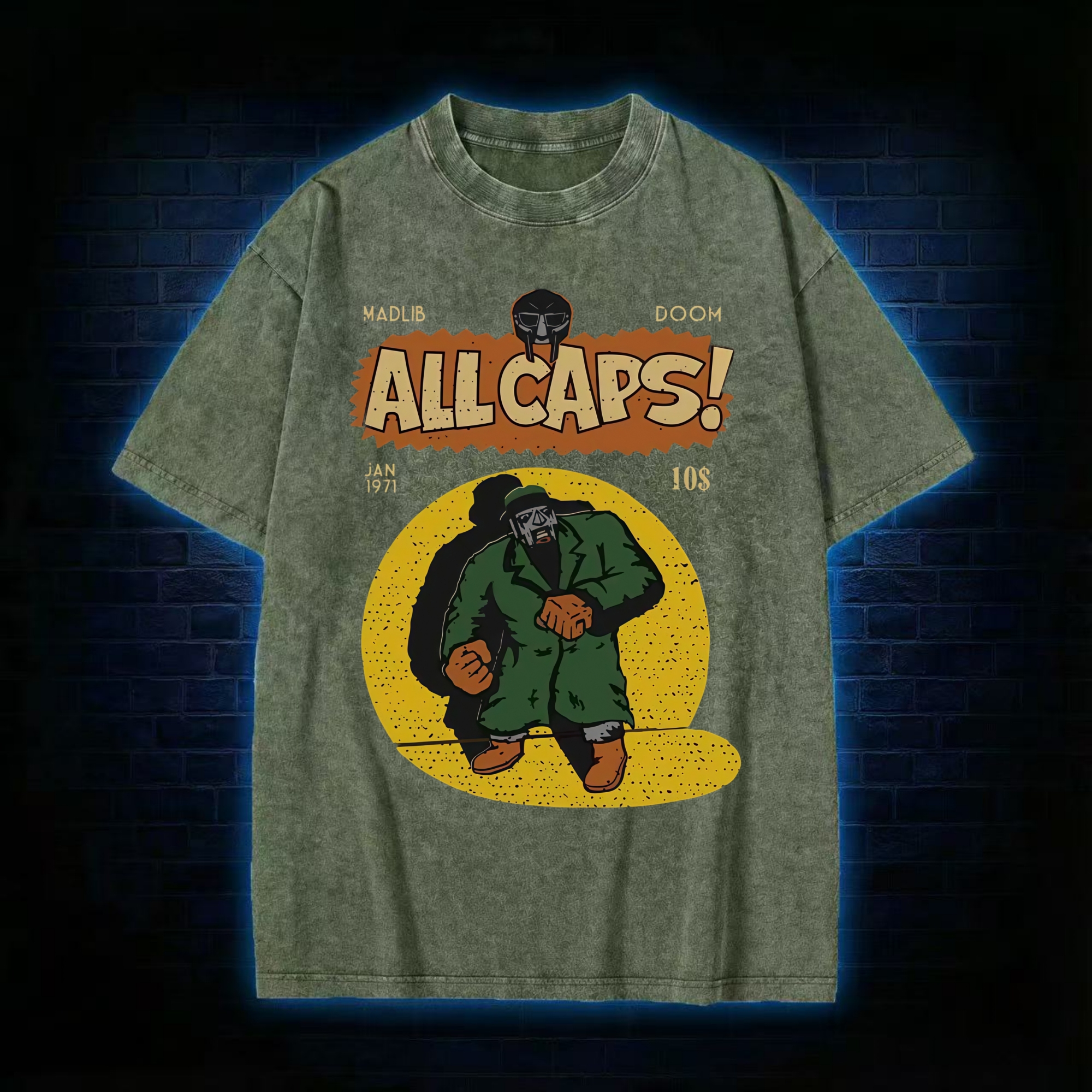 All Caps Vintage Washed T-shirt