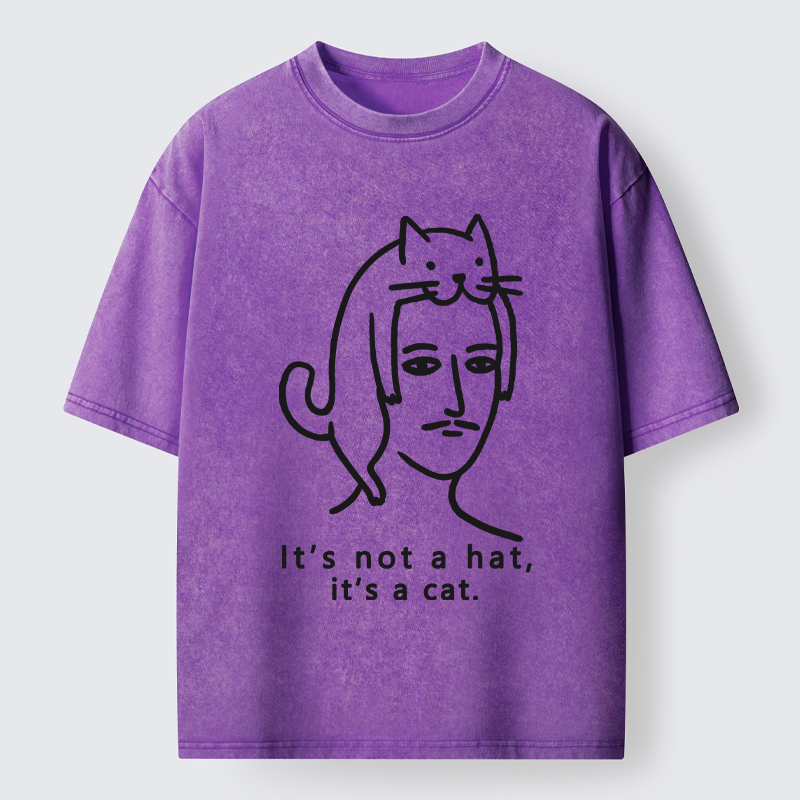  Not Hat It’s A Cat Washed T-Shirt