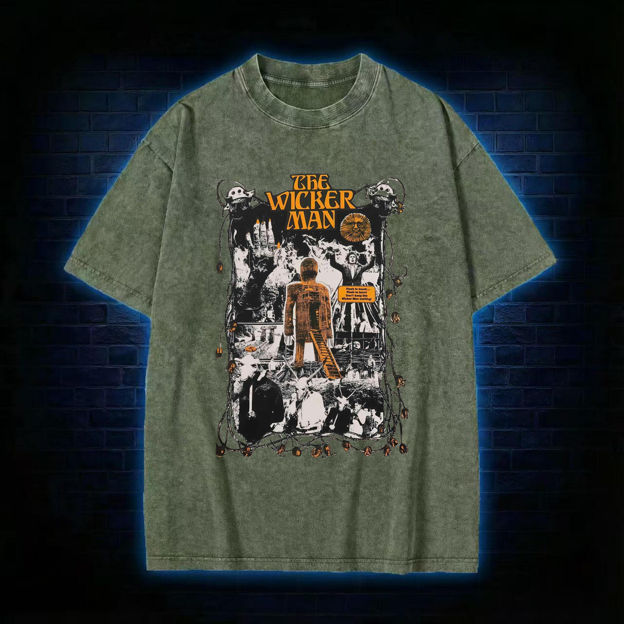 Flesh to Touch Flesh to Burn Washed T-shirt