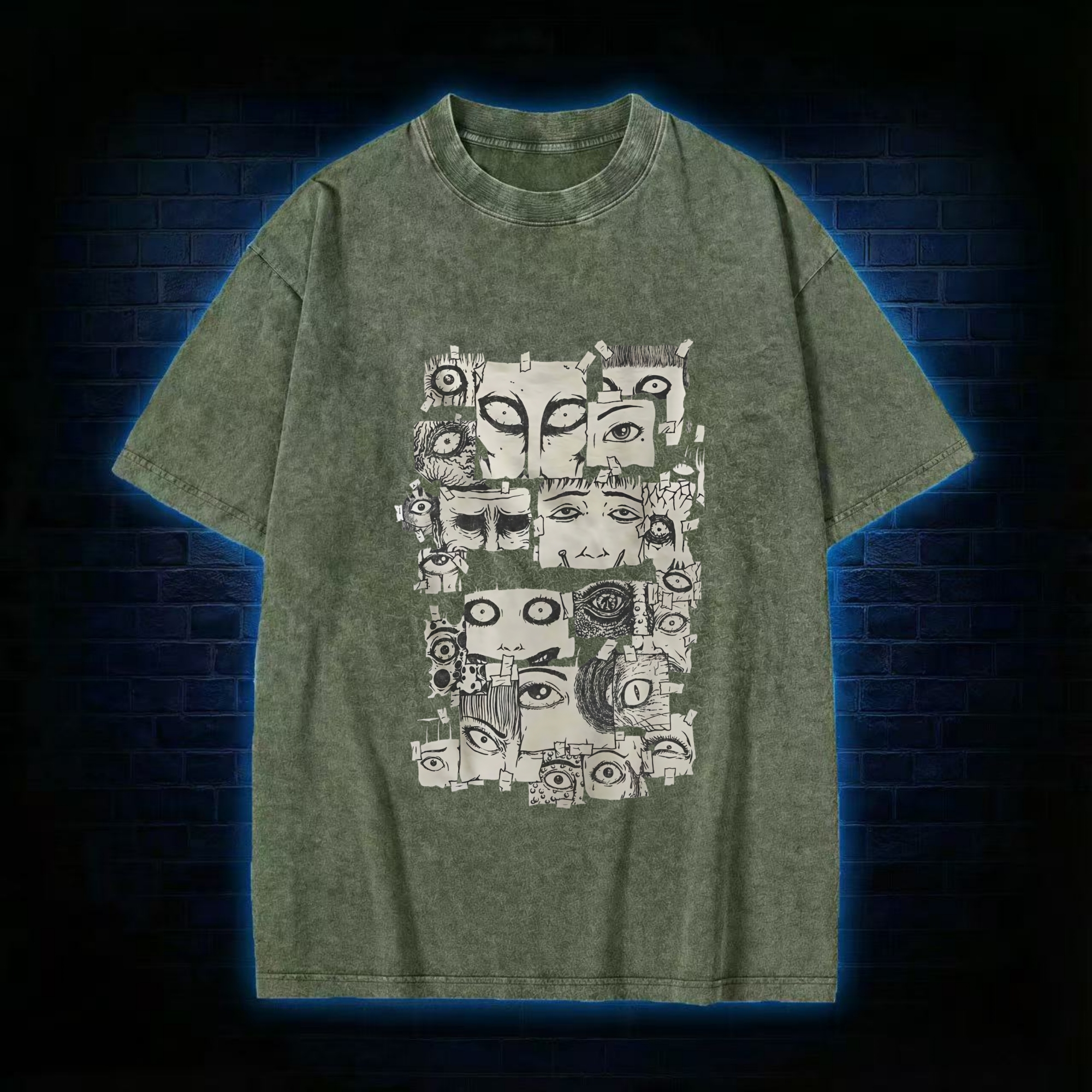 Eyes of Horrors Washed T-shirt