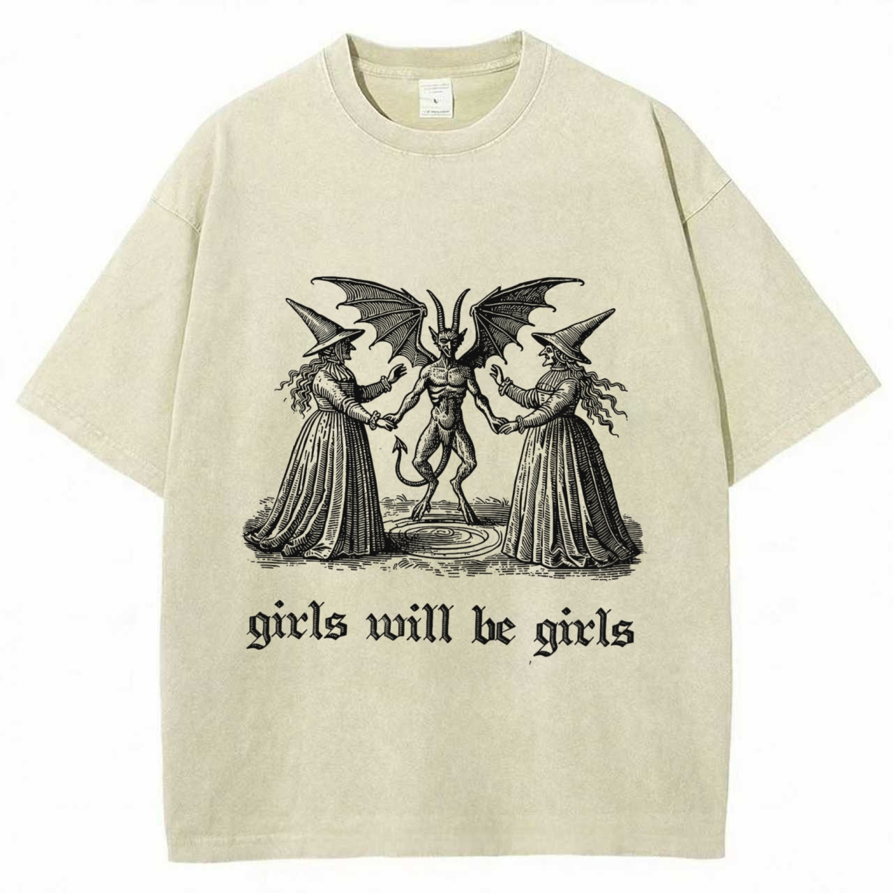 Girls Will Be Girls Washed T-shirt