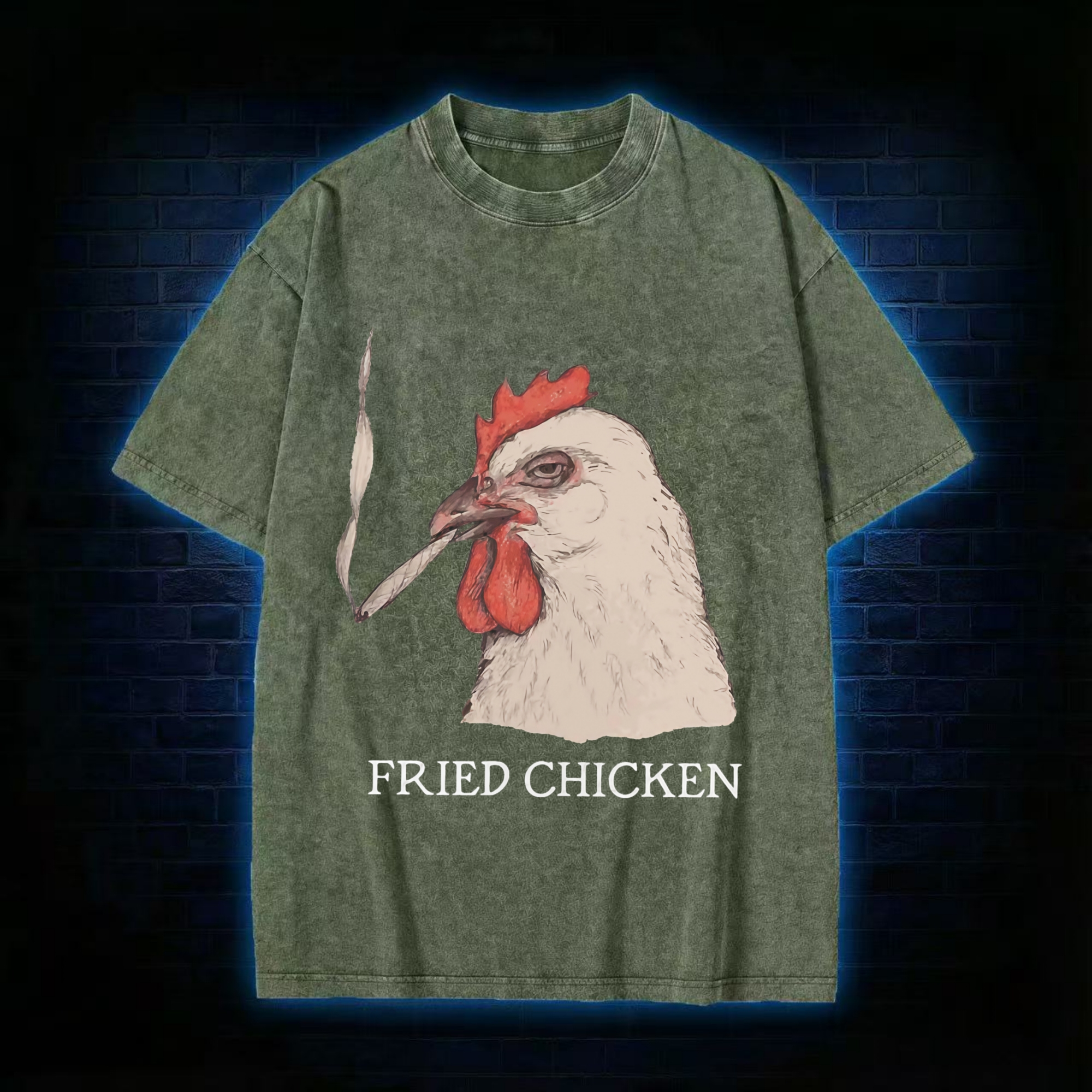 Fried Chicken Washed T-shirt