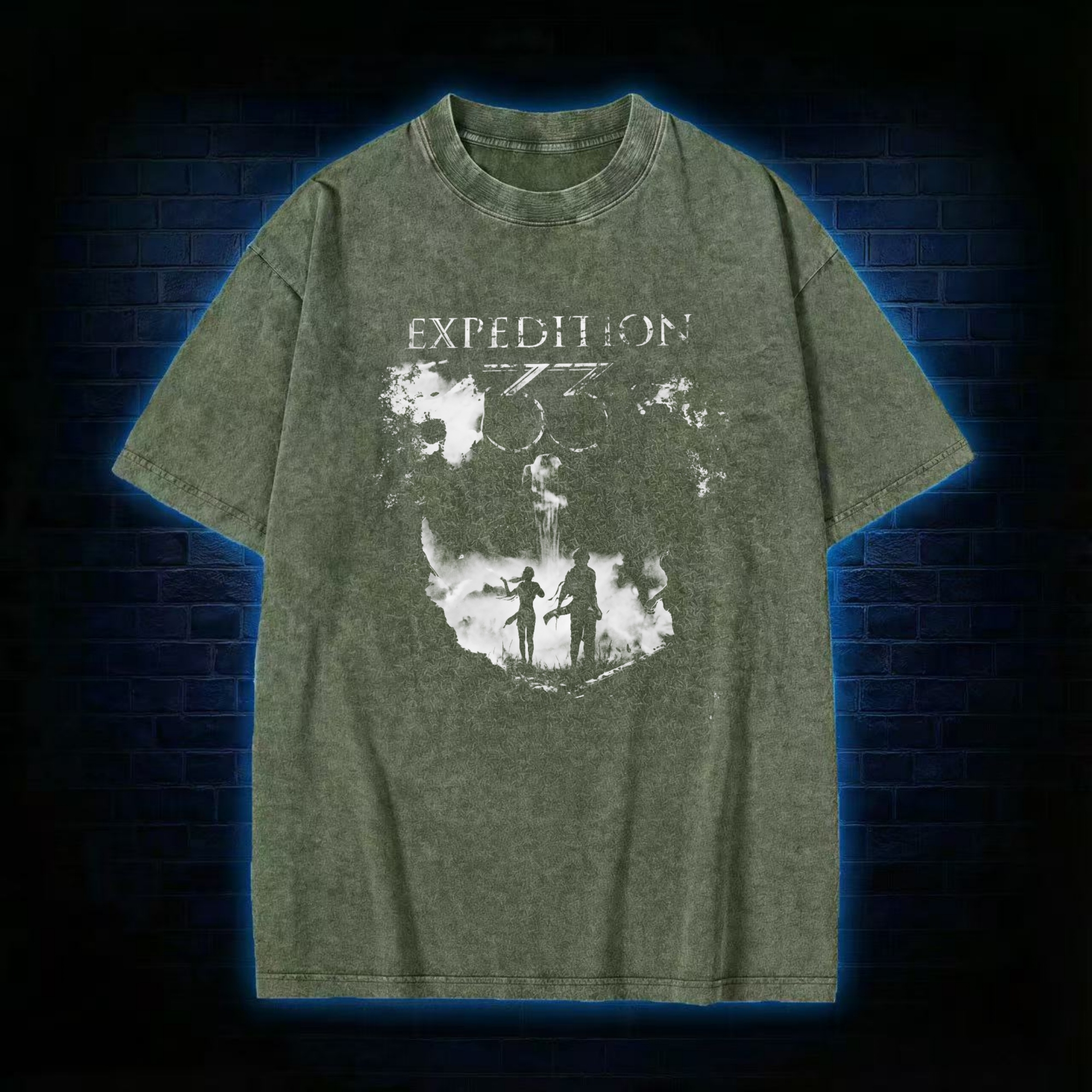 When One Falls. We Continue Washed T-shirt 