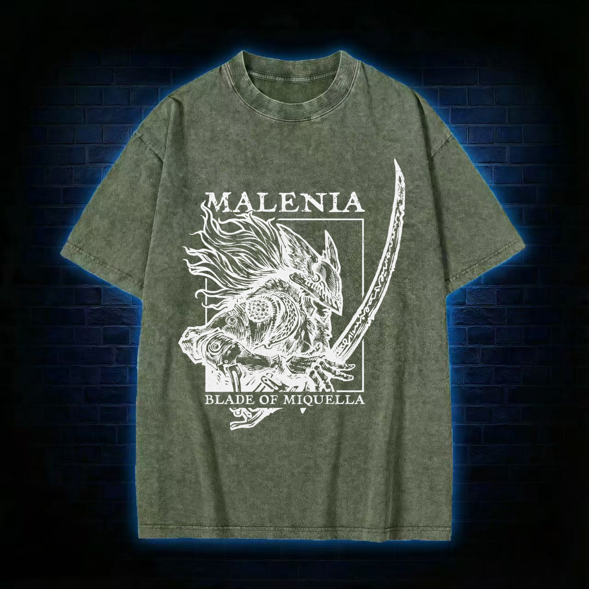 I Have Never Known Defeat Washed T-shirt