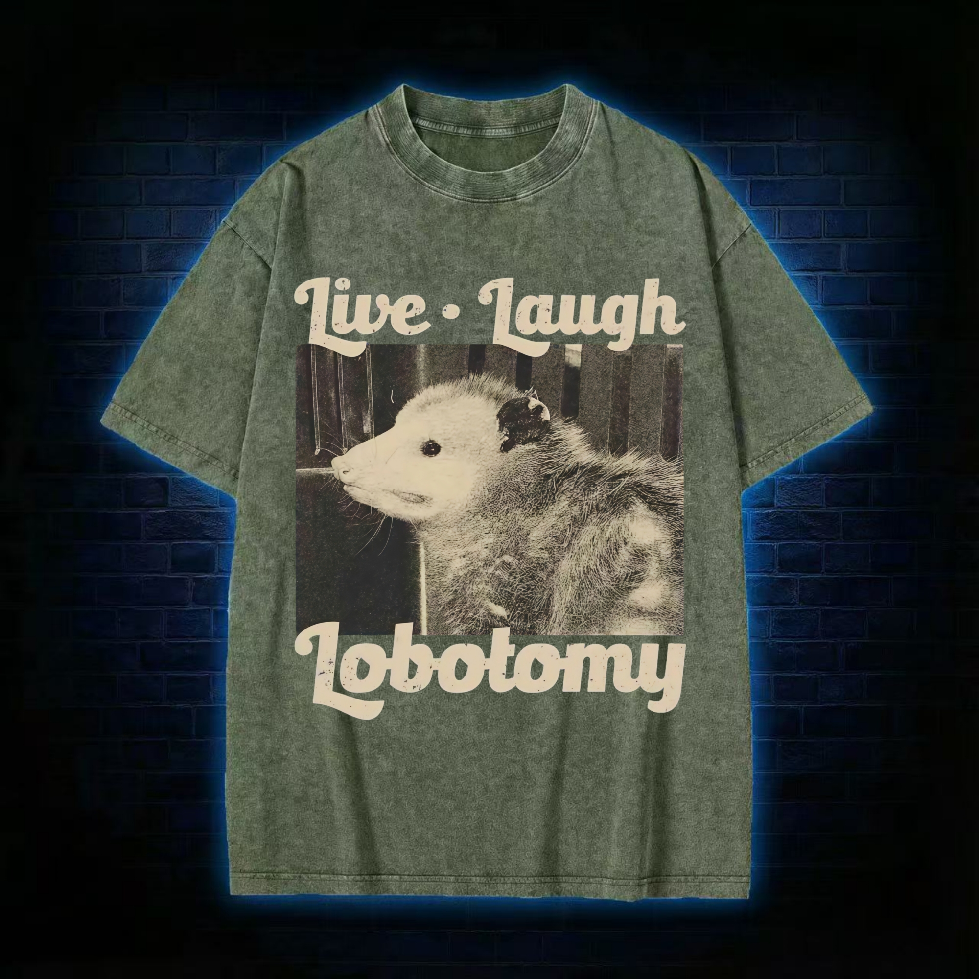Live Laugh Lobotomy Washed T-shirt