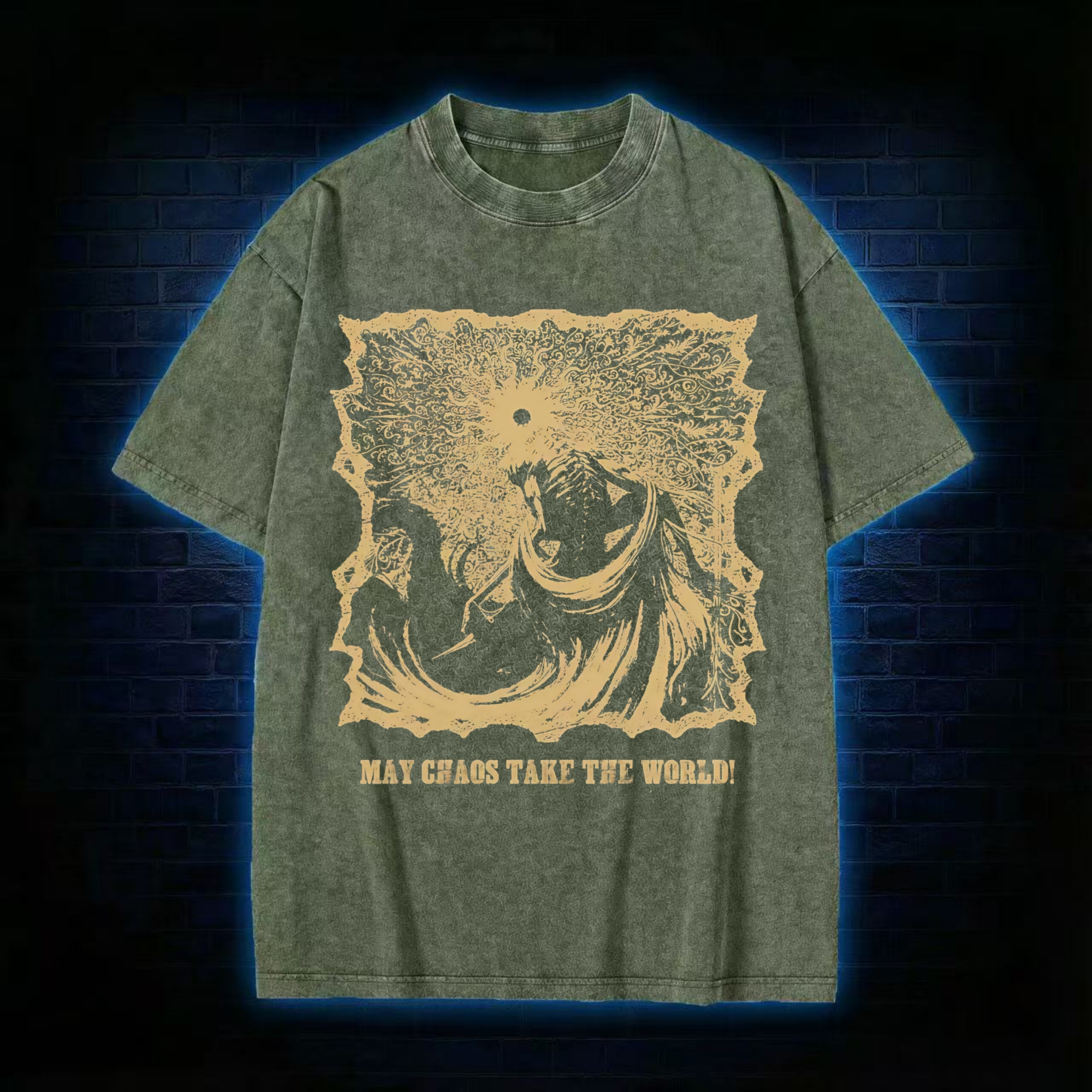May Chaos Take The World Washed T-shirt