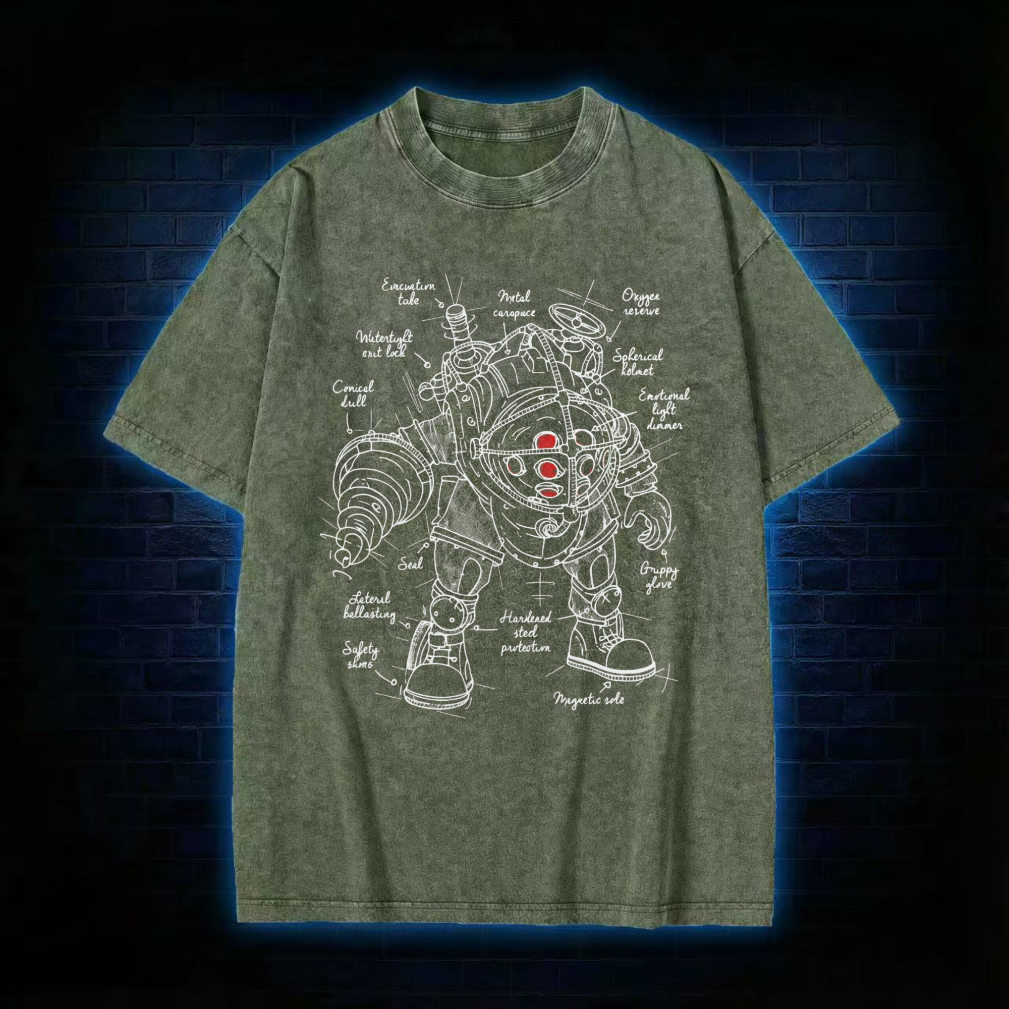 Deep-Sea Armor Washed T-shirt