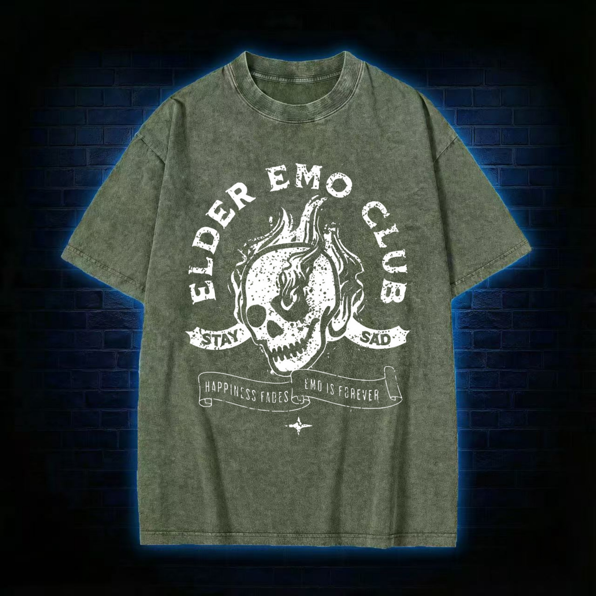 Elder Emo Club Washed T-shirt
