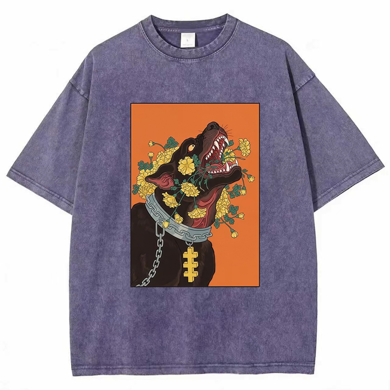 Tokyo-Tiger Hellhound Washed T-Shirt