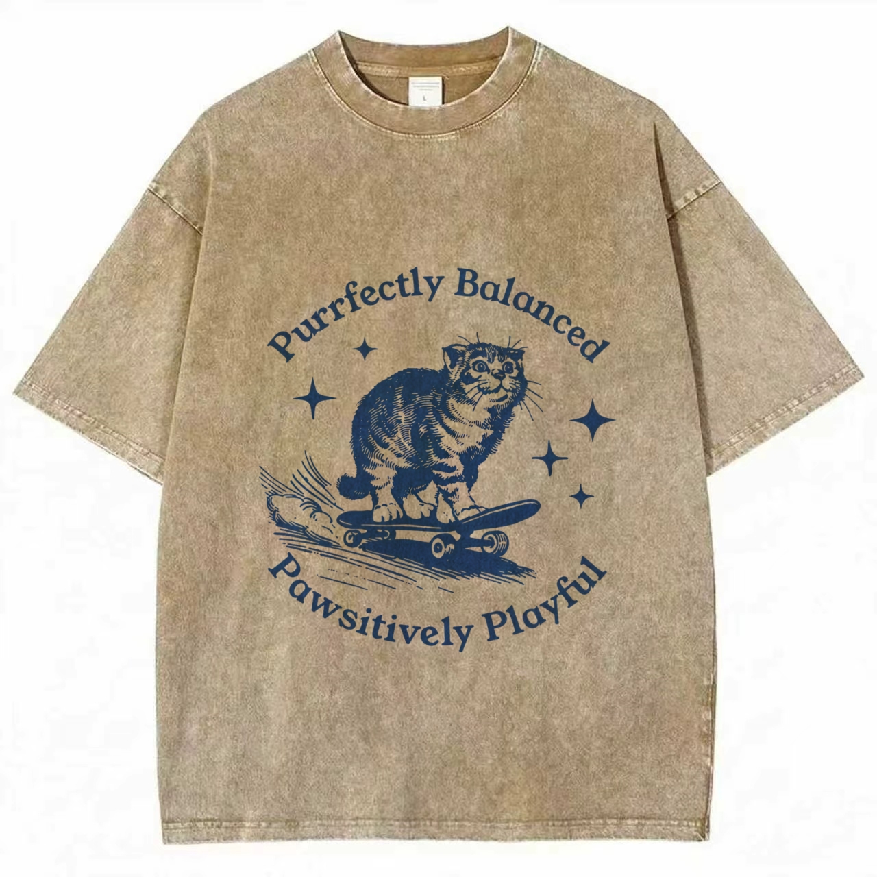 Purrfectly Balanced Washed T-shirt