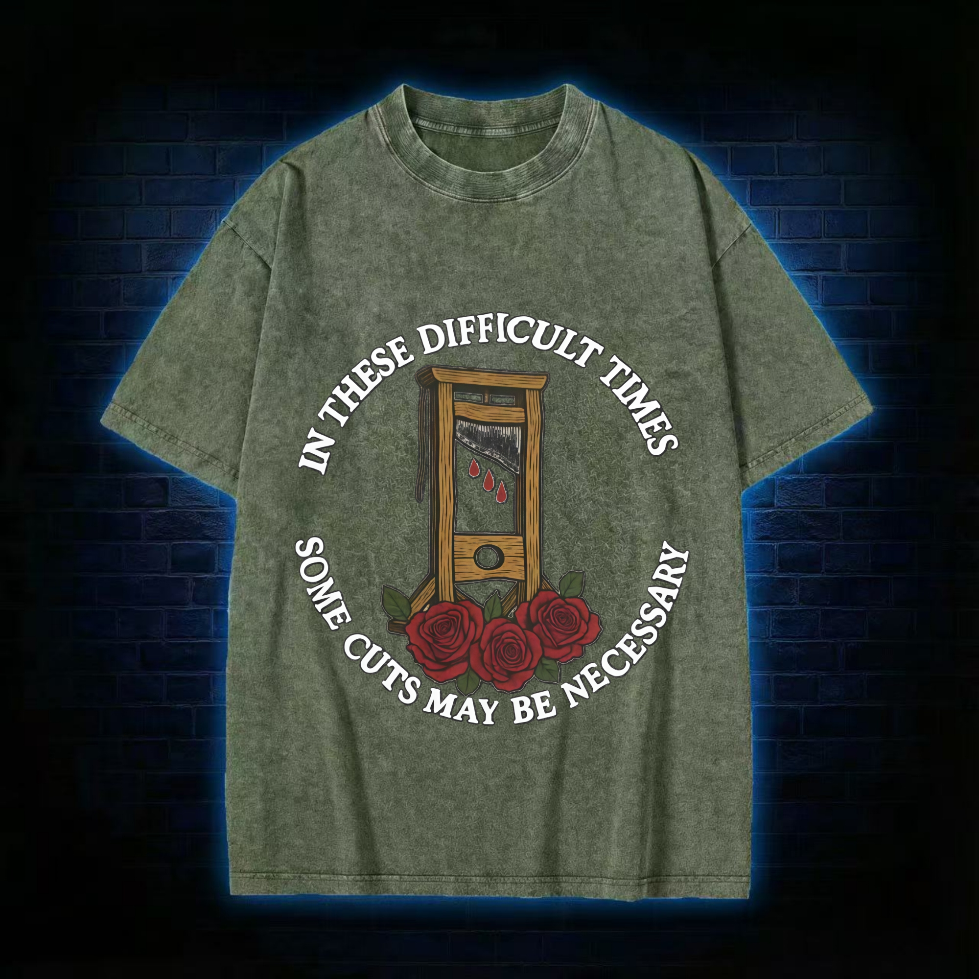 Some Cuts May Be Necessary Washed T-shirt