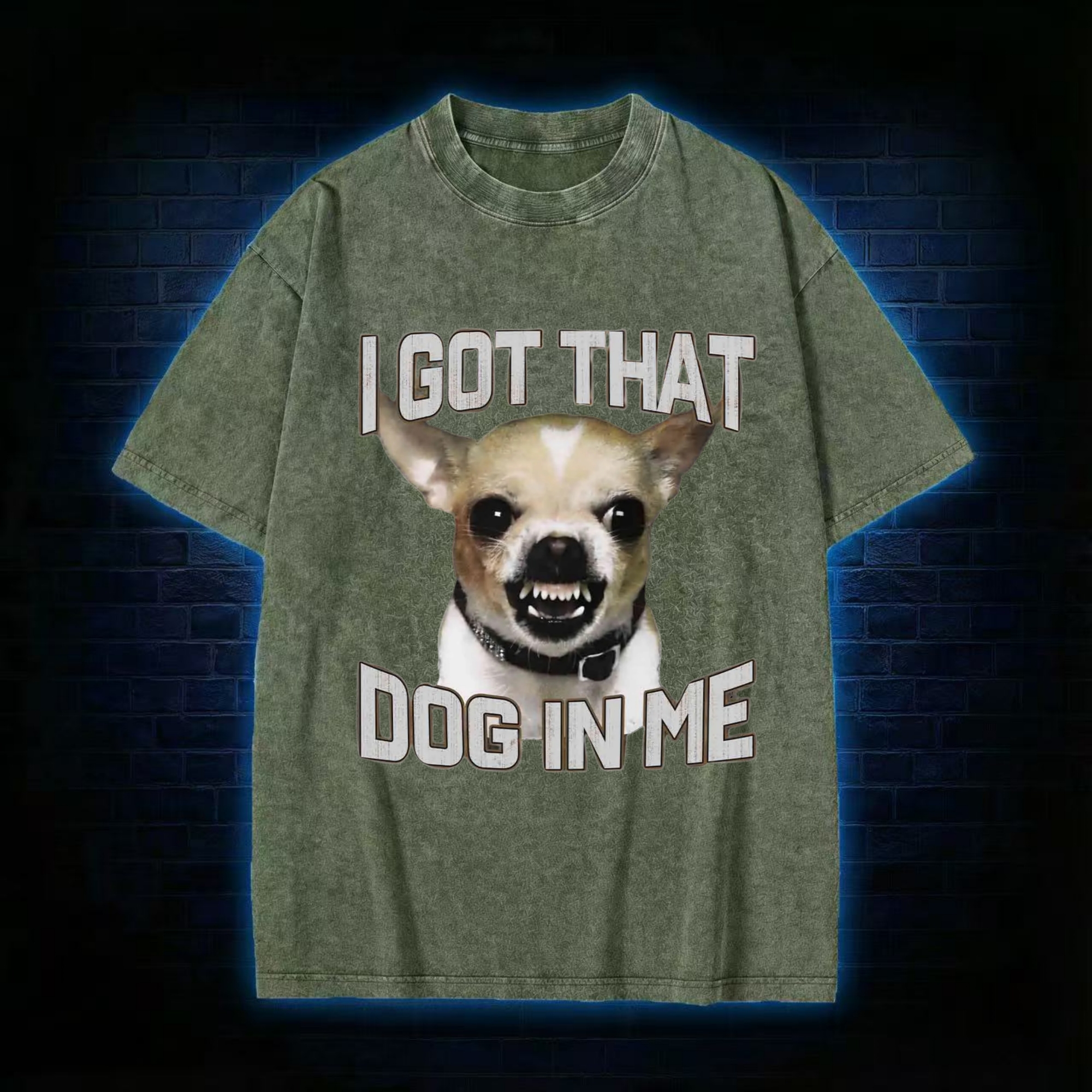 I Got That Dog in Me Washed T-shirt