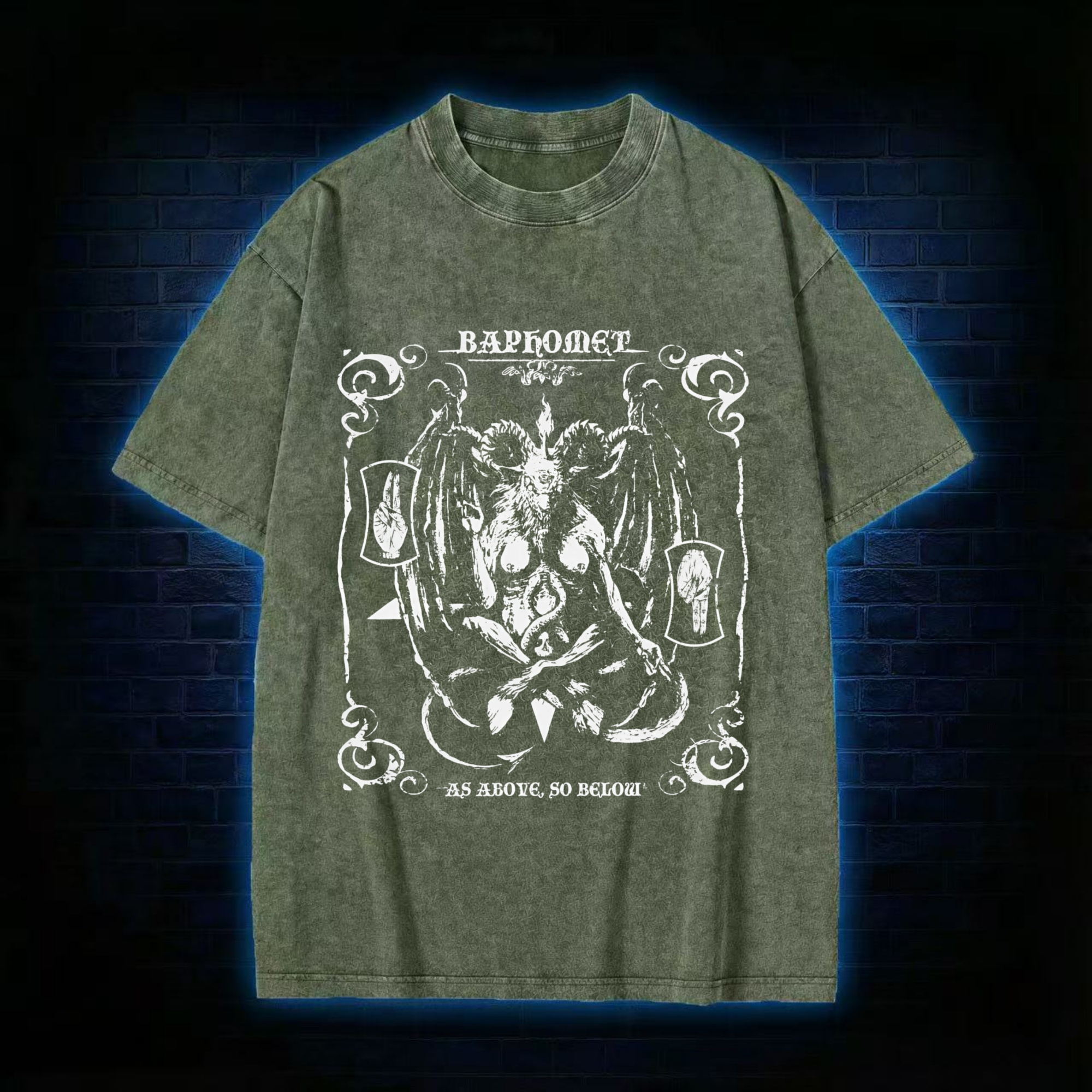 Sigil of Satan Washed T-shirt