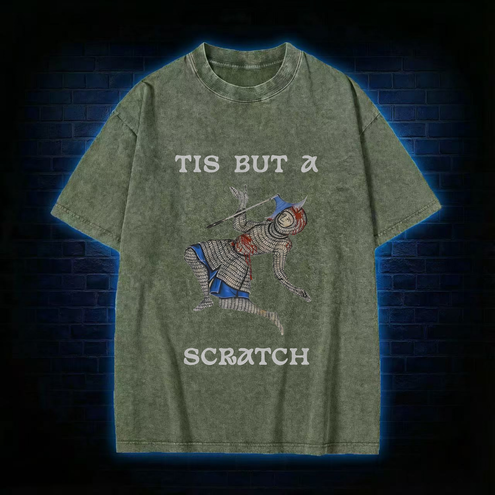 Tis but a Scratch Washed T-shirt