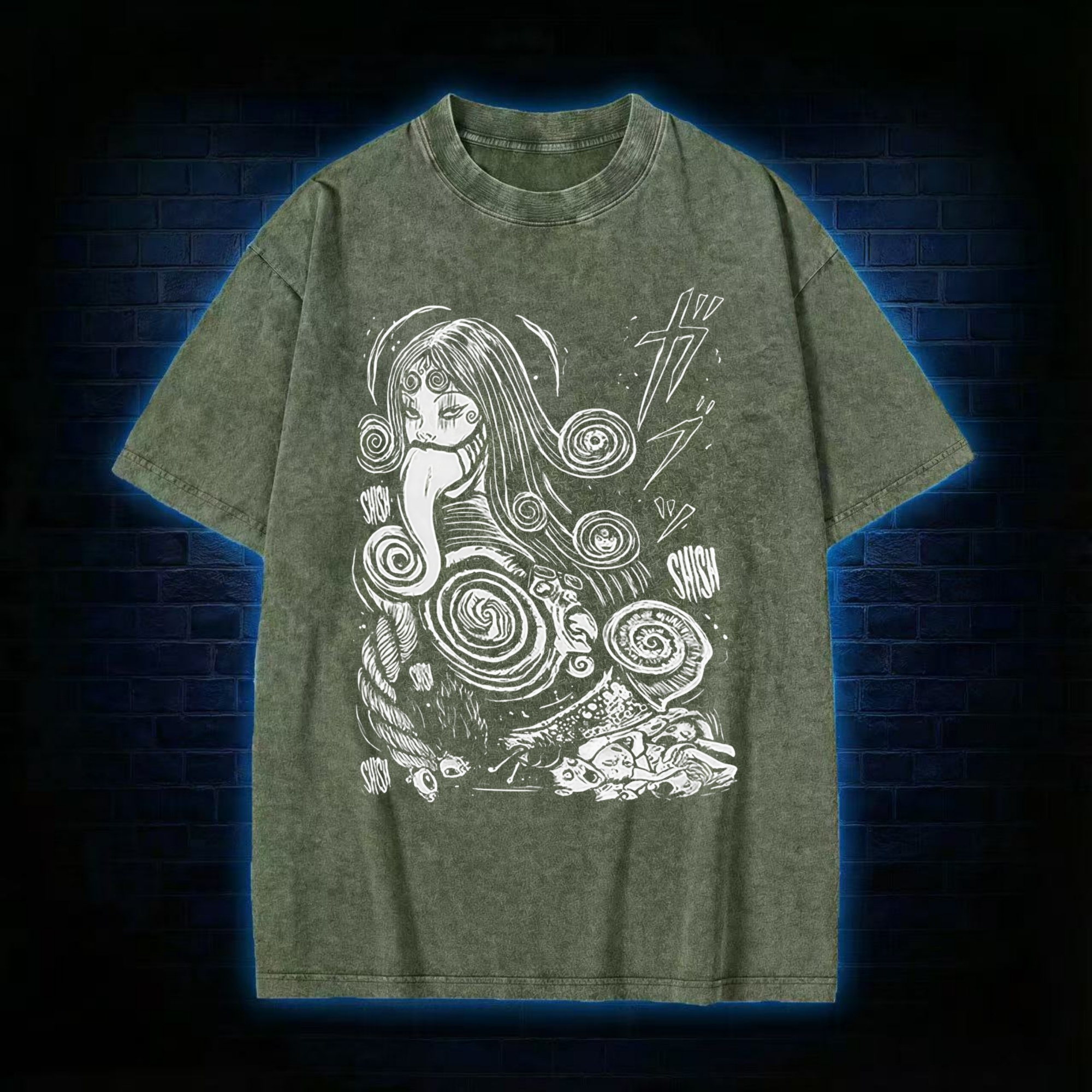 Spiral Girl Washed T-shirt