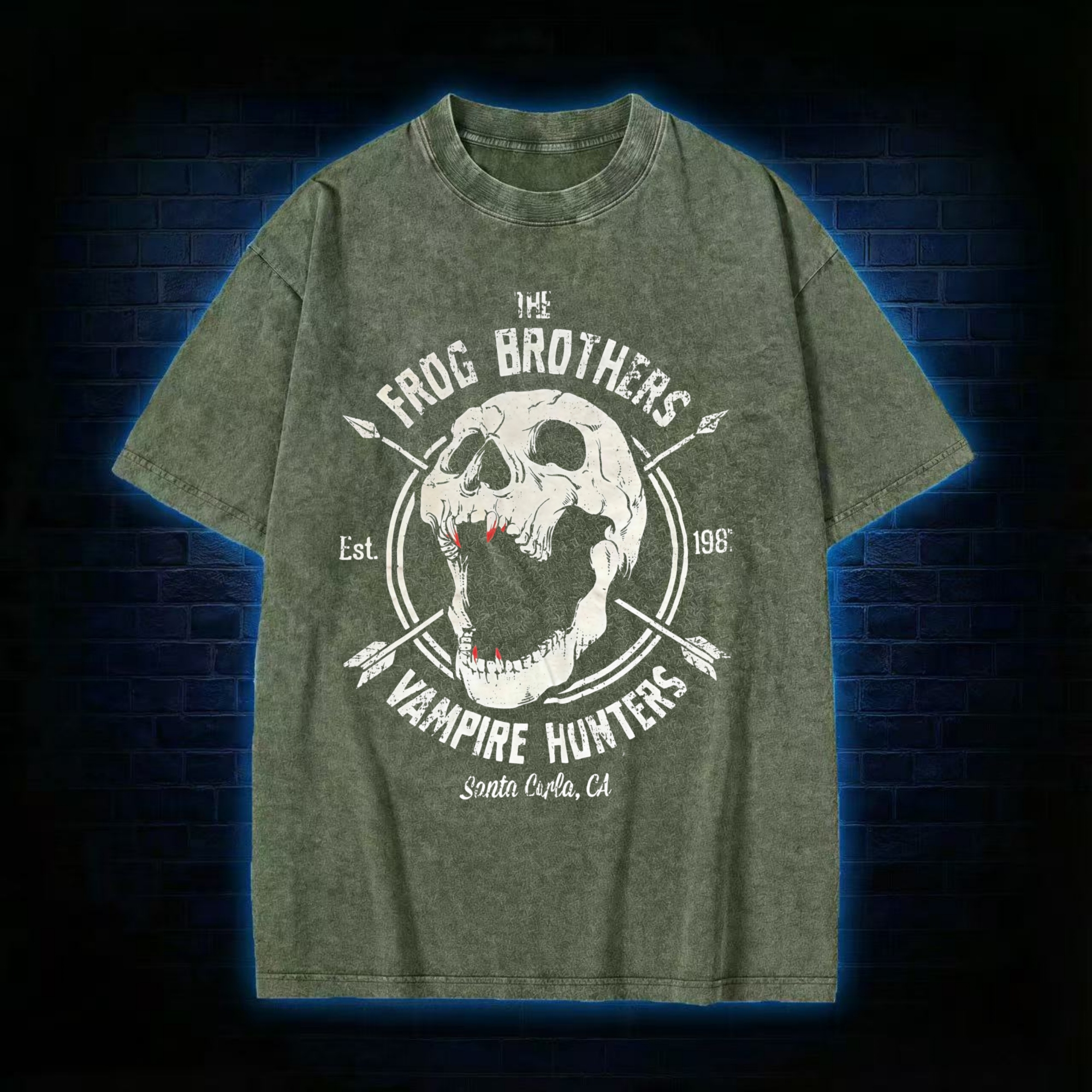 Vampire Hunters Washed T-shirt