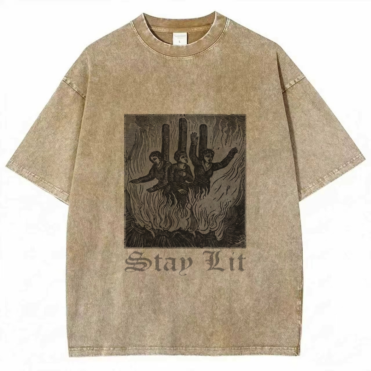 Stay Lit Washed T-shirt