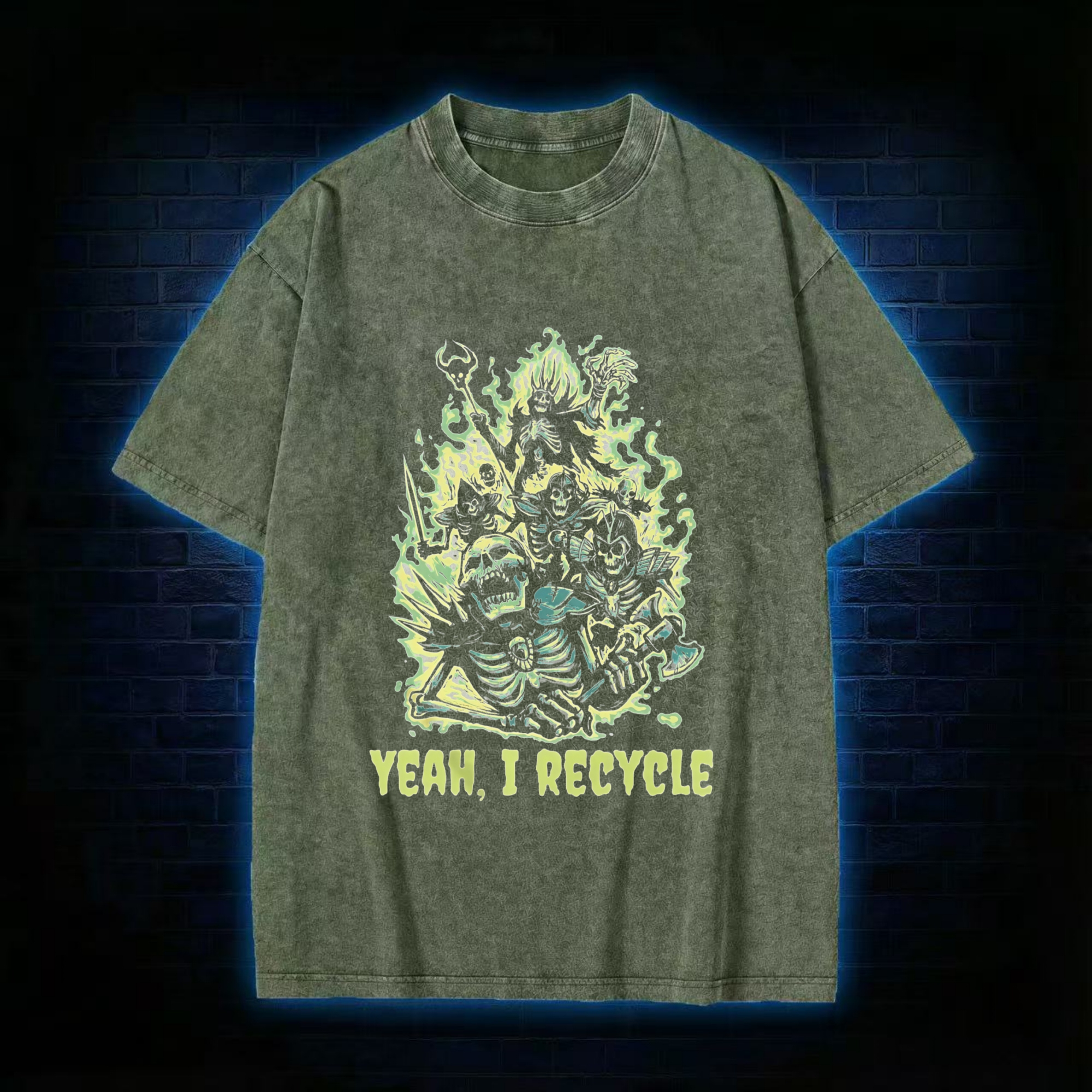 Yeah, I Recycle Washed T-shirt