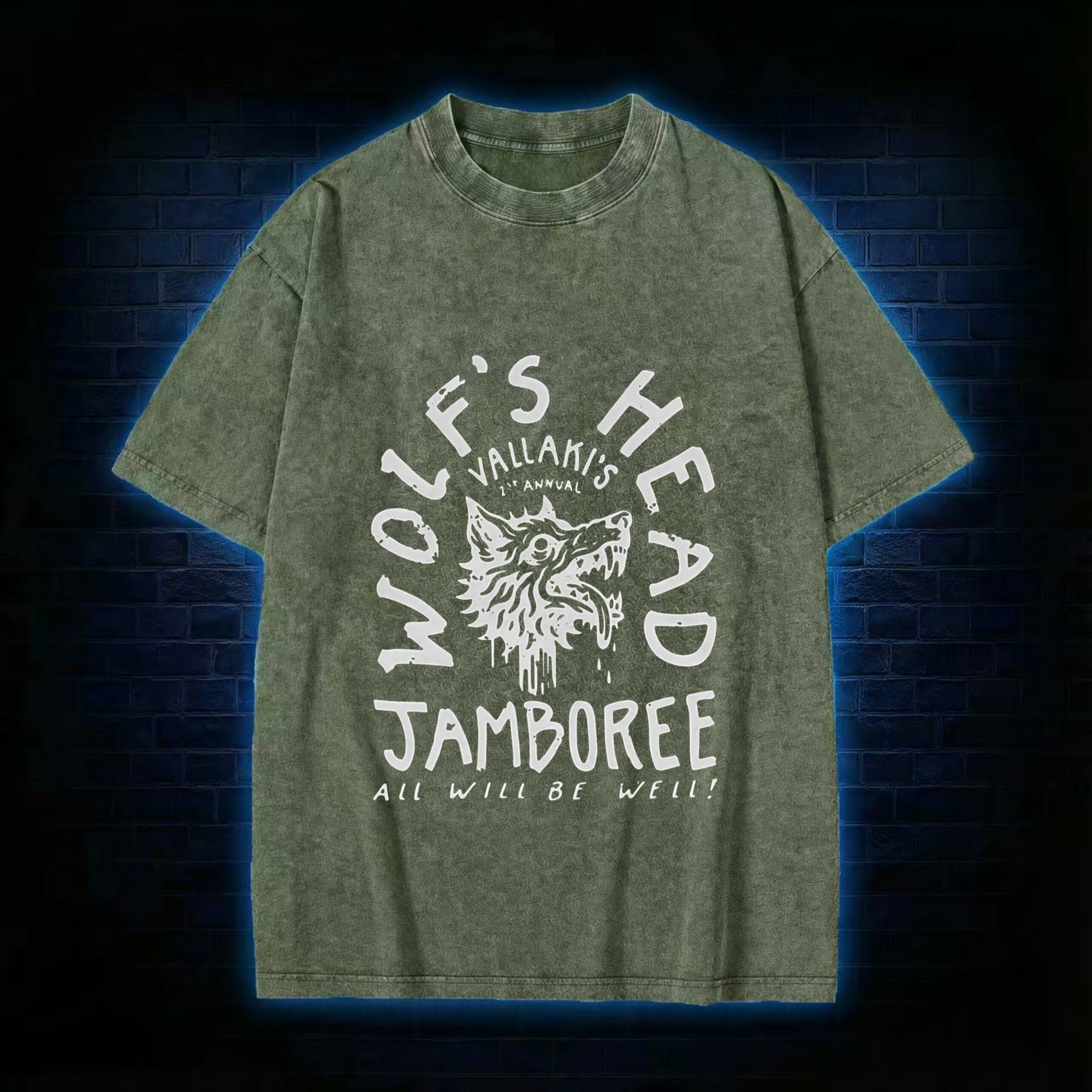 Wolf's Head Jamboree Washed T-shirt