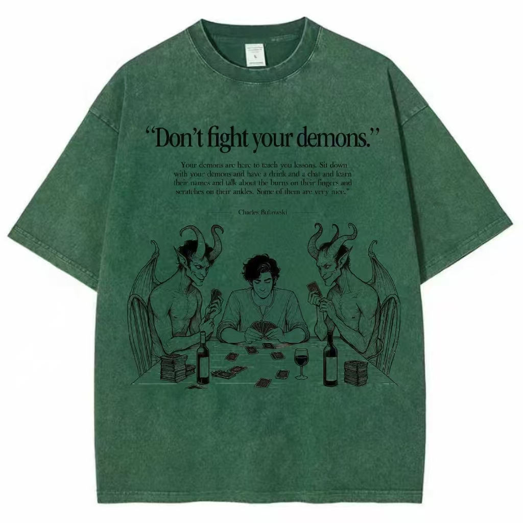 Don't Fight Your Demons Washed T-shirt