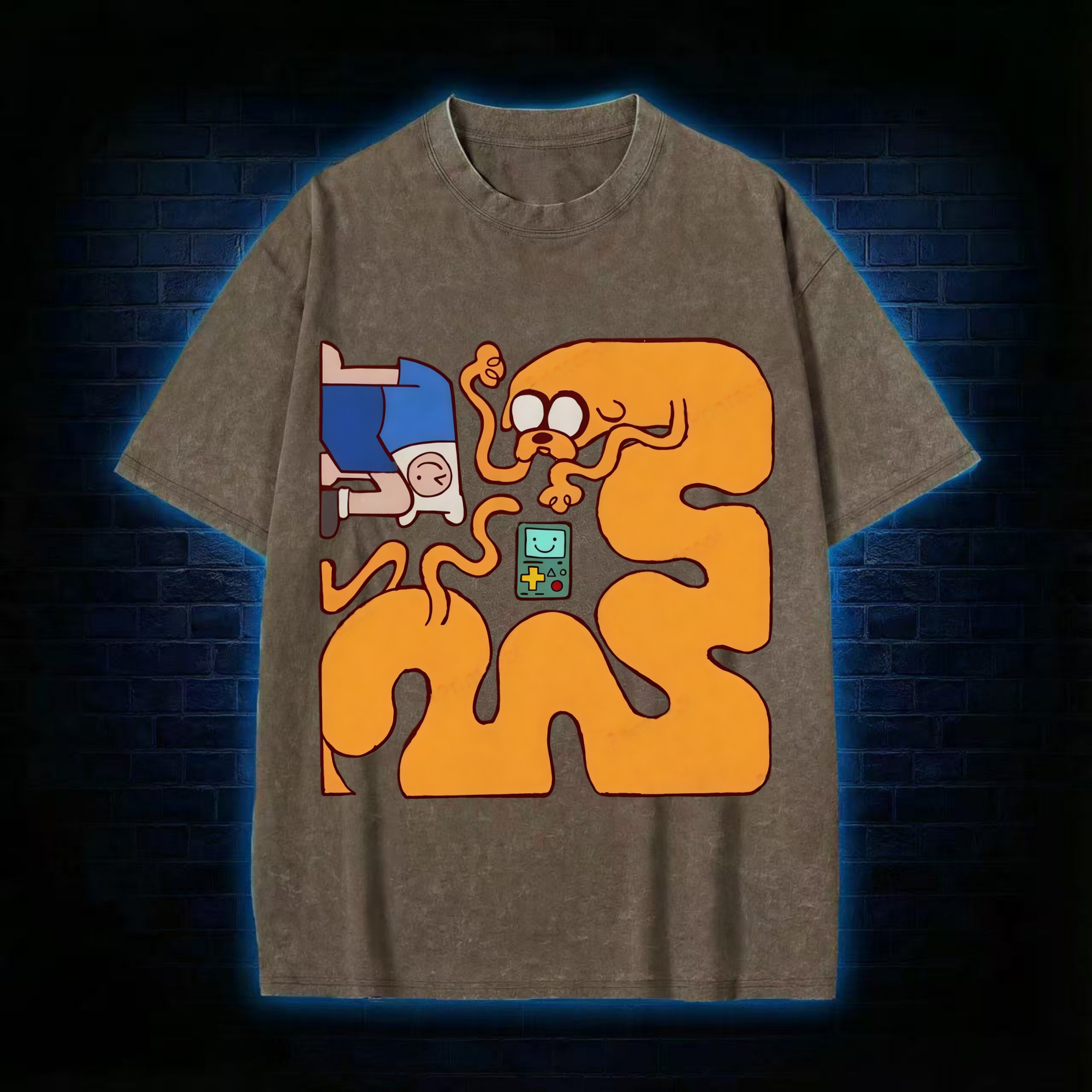 Adventure Time Friends Washed T-shirt