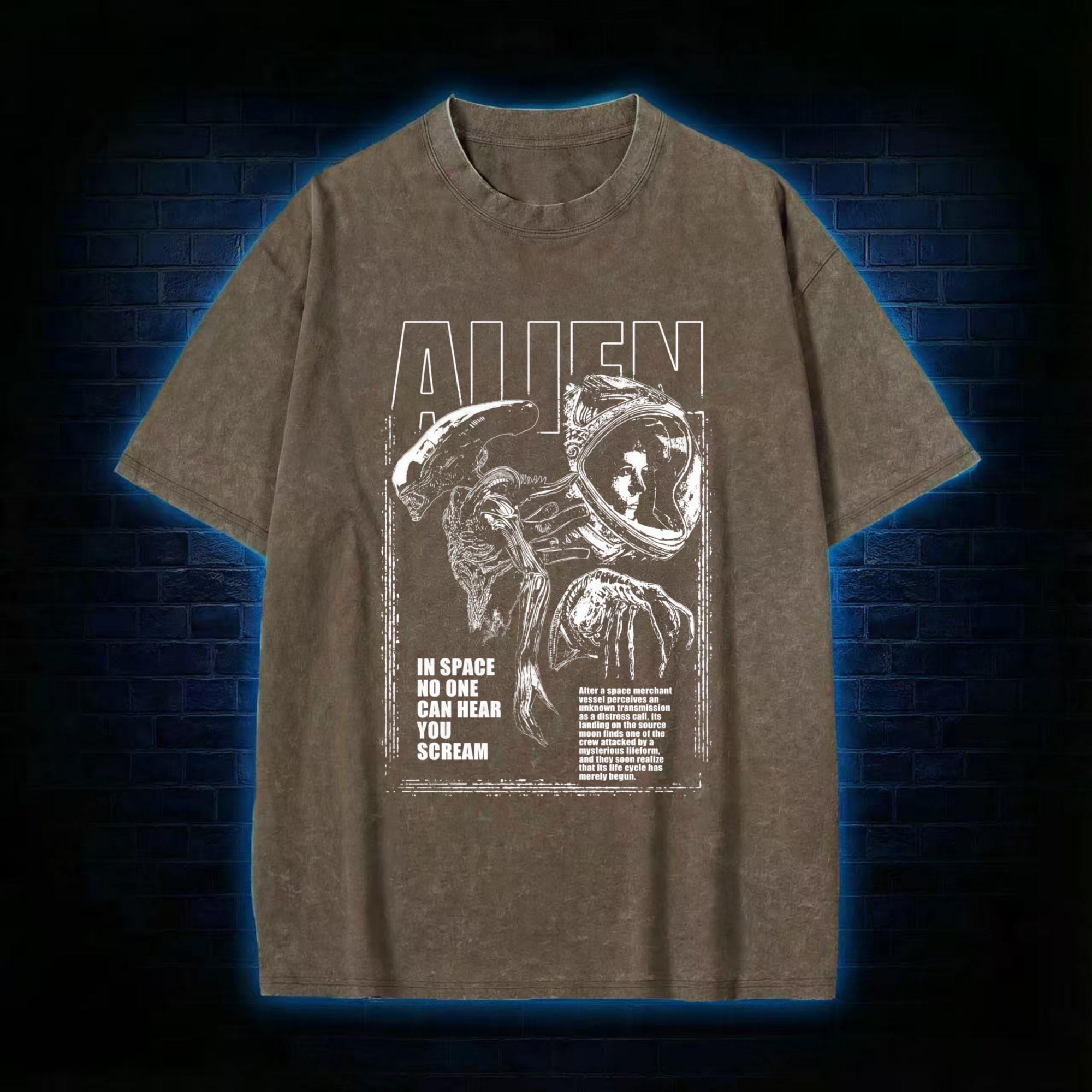 Alien Space Washed T-shirt
