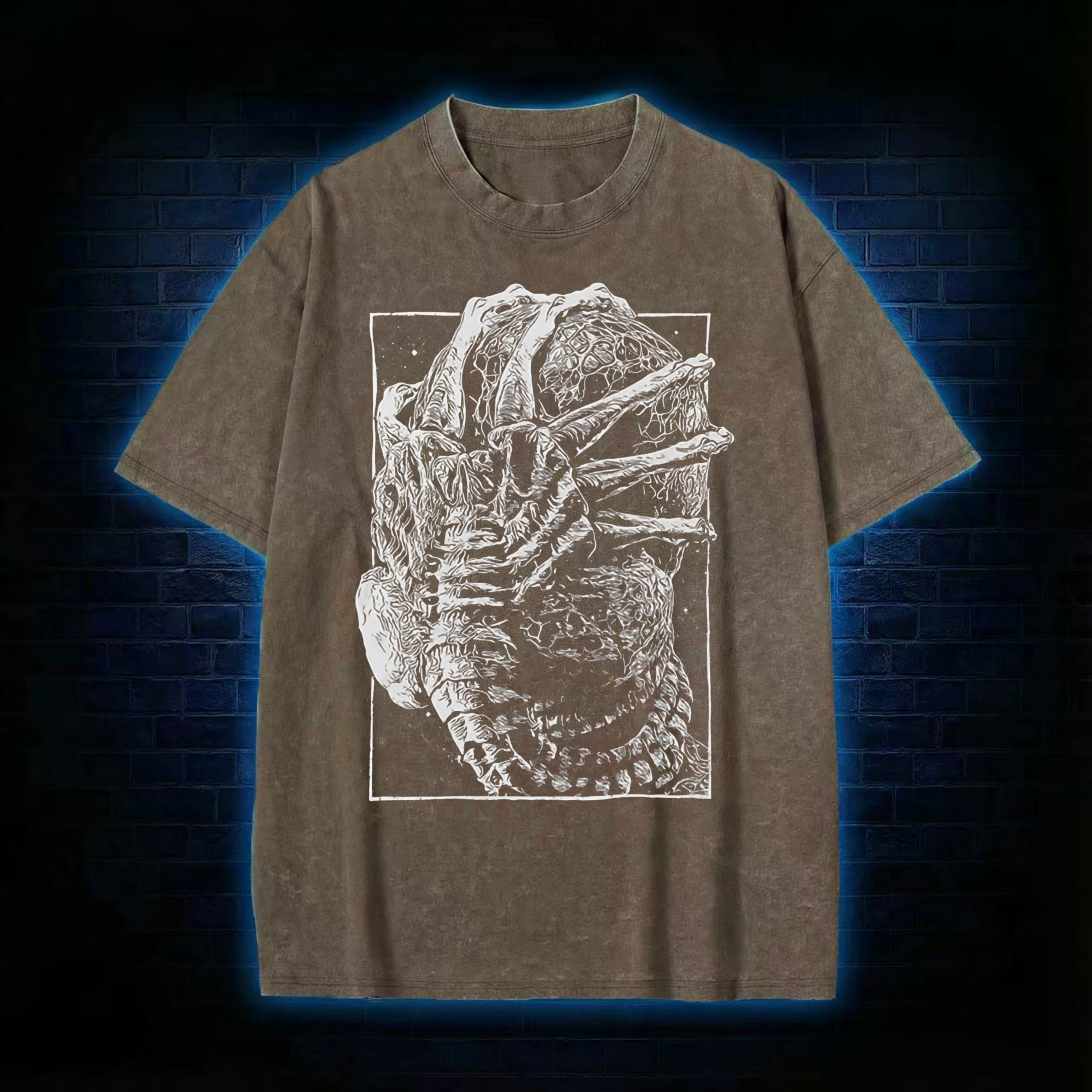 Alien Delivery Guy Washed T-shirt