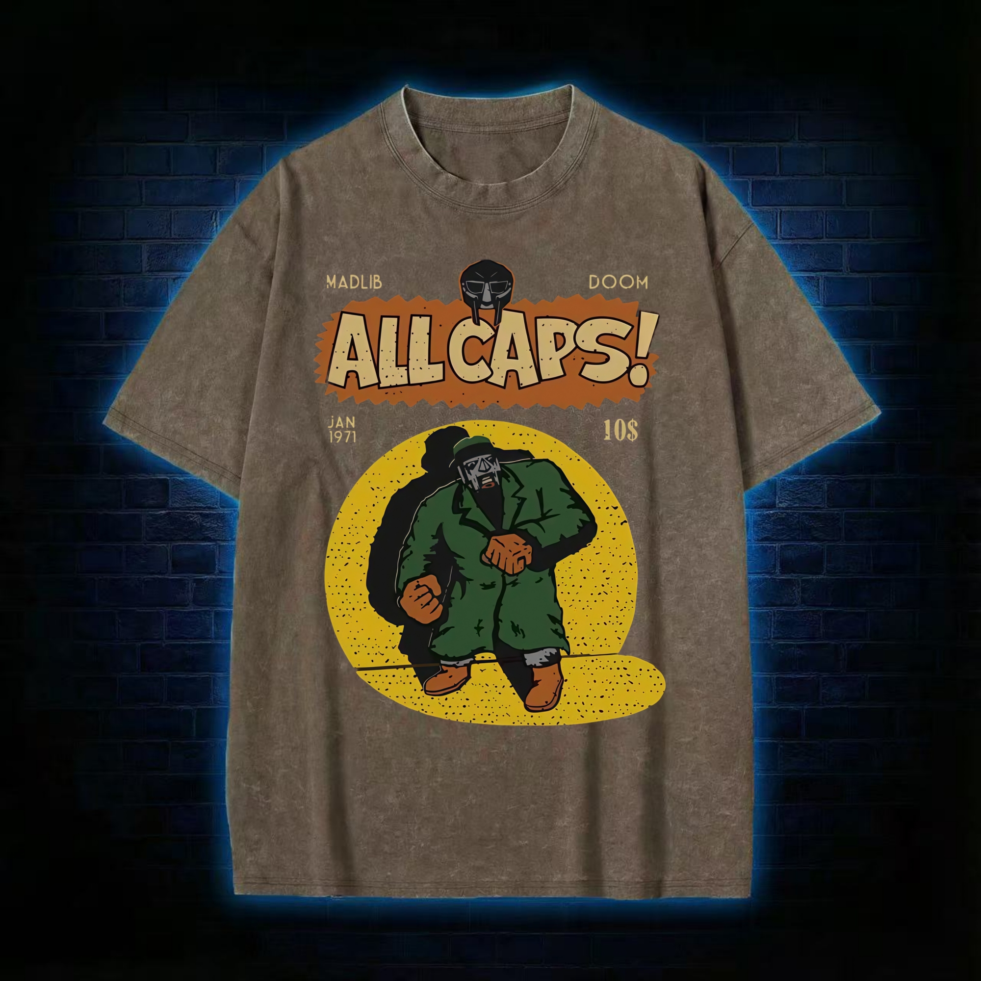 All Caps Vintage Washed T-shirt