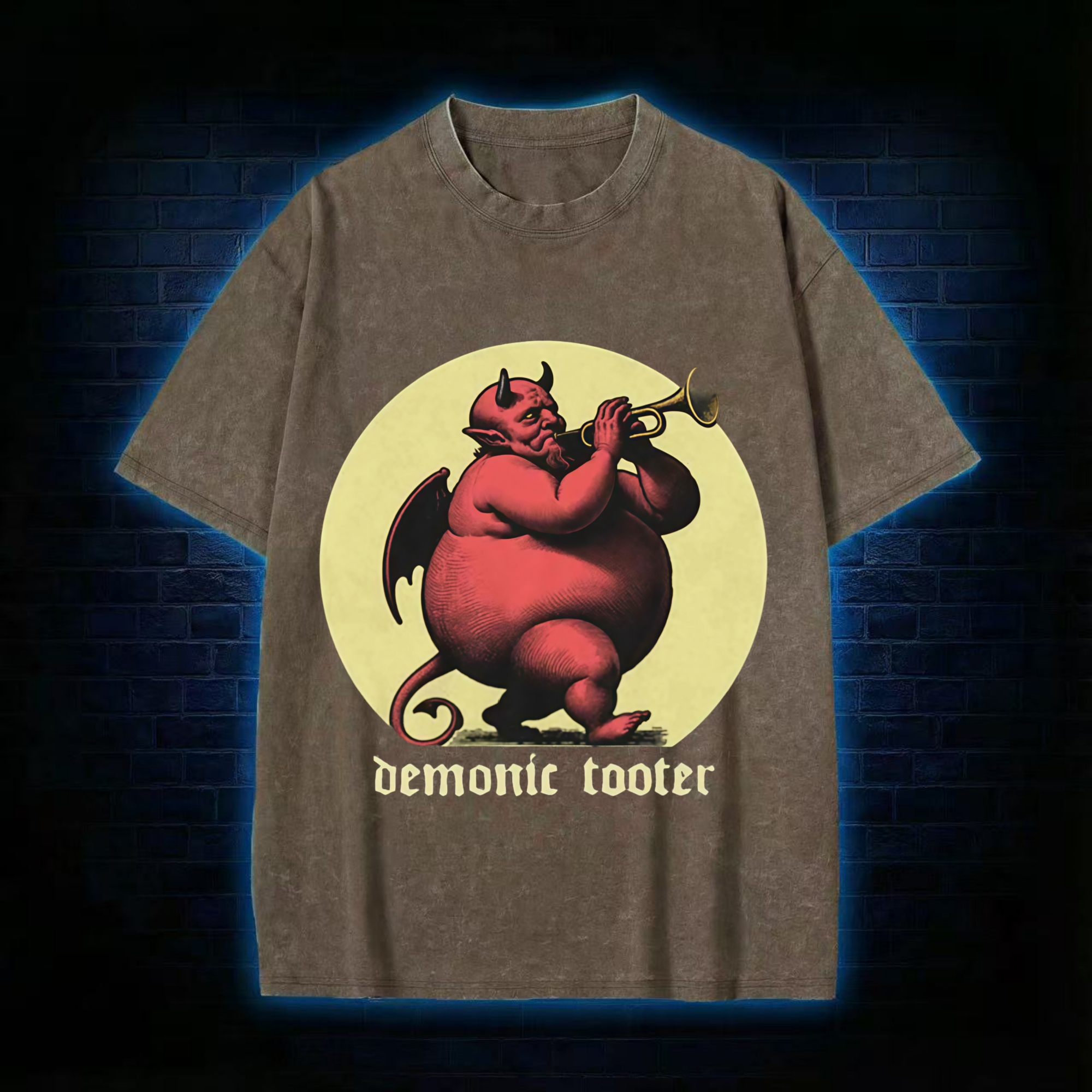 Demonic Tooter Washed T-shirt