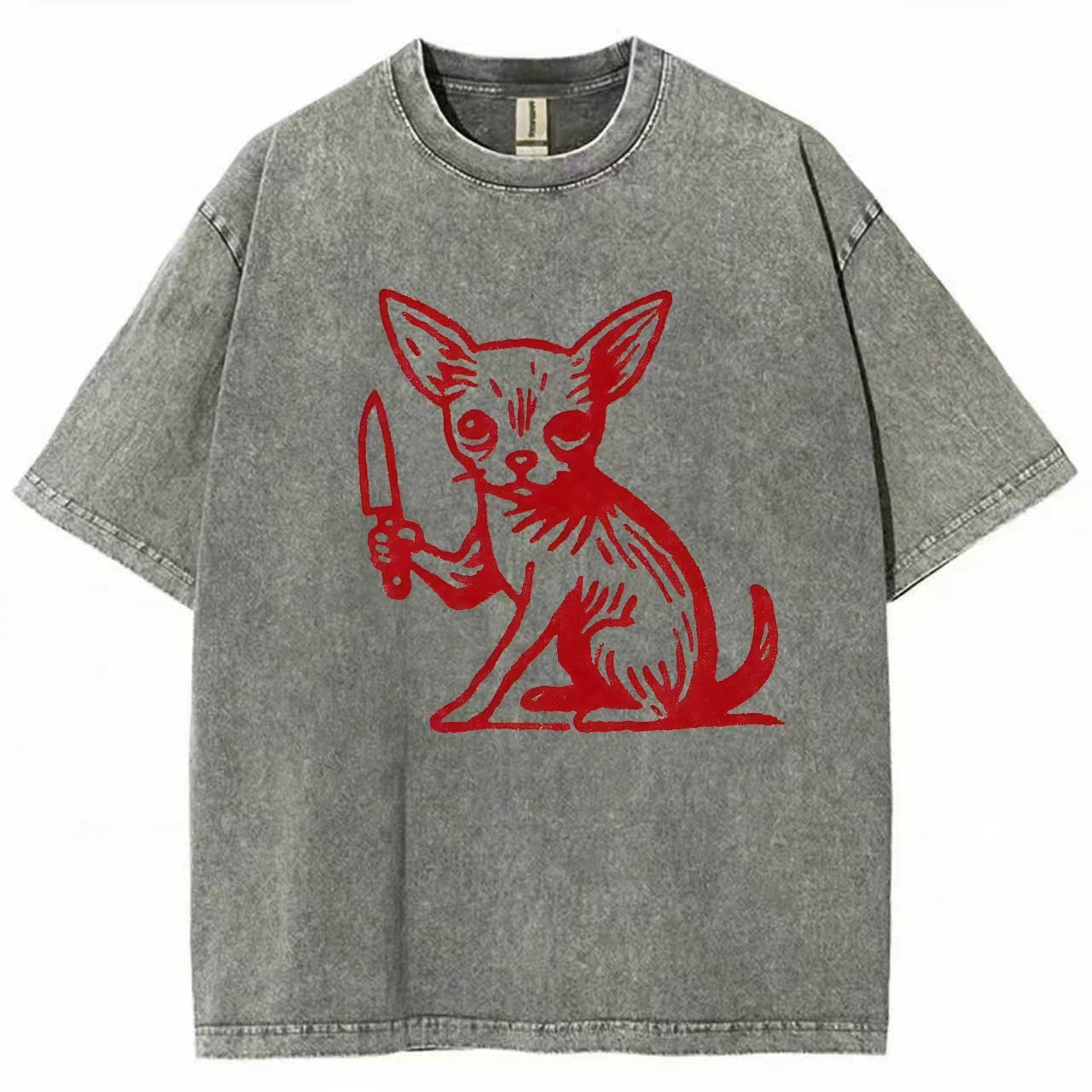 Funny Chihuahua  Killer Washed T-shirt