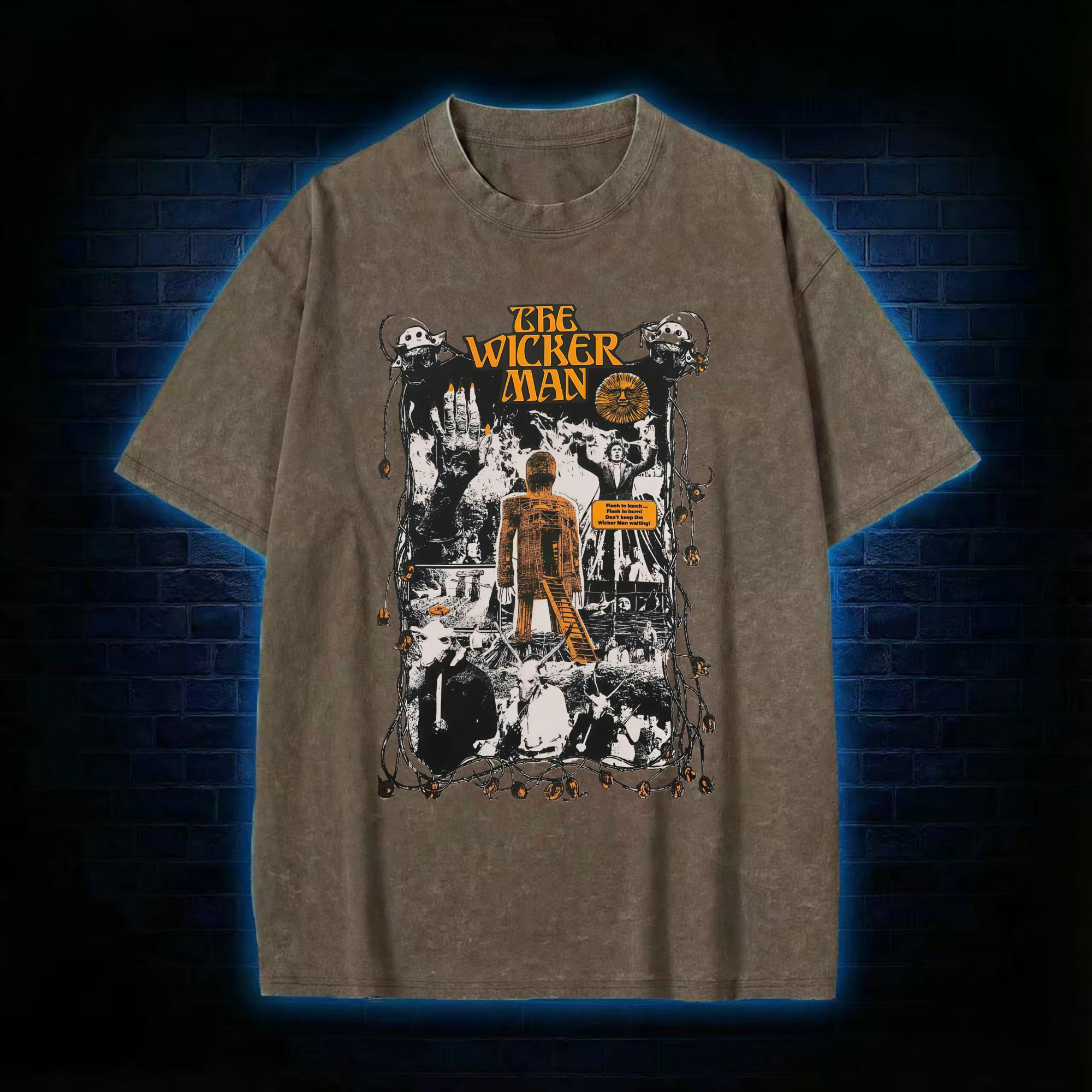 Flesh to Touch Flesh to Burn Washed T-shirt