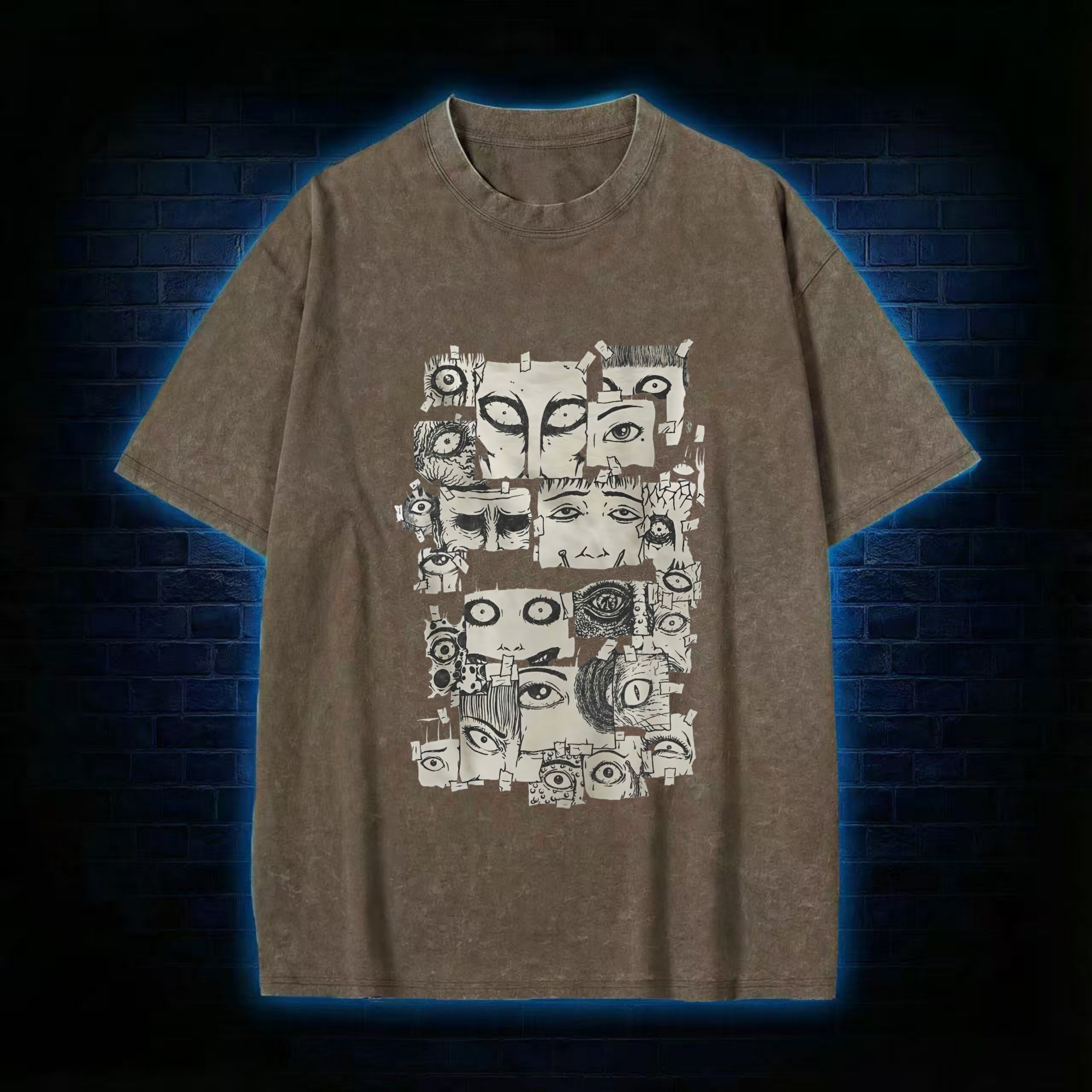 Eyes of Horrors Washed T-shirt