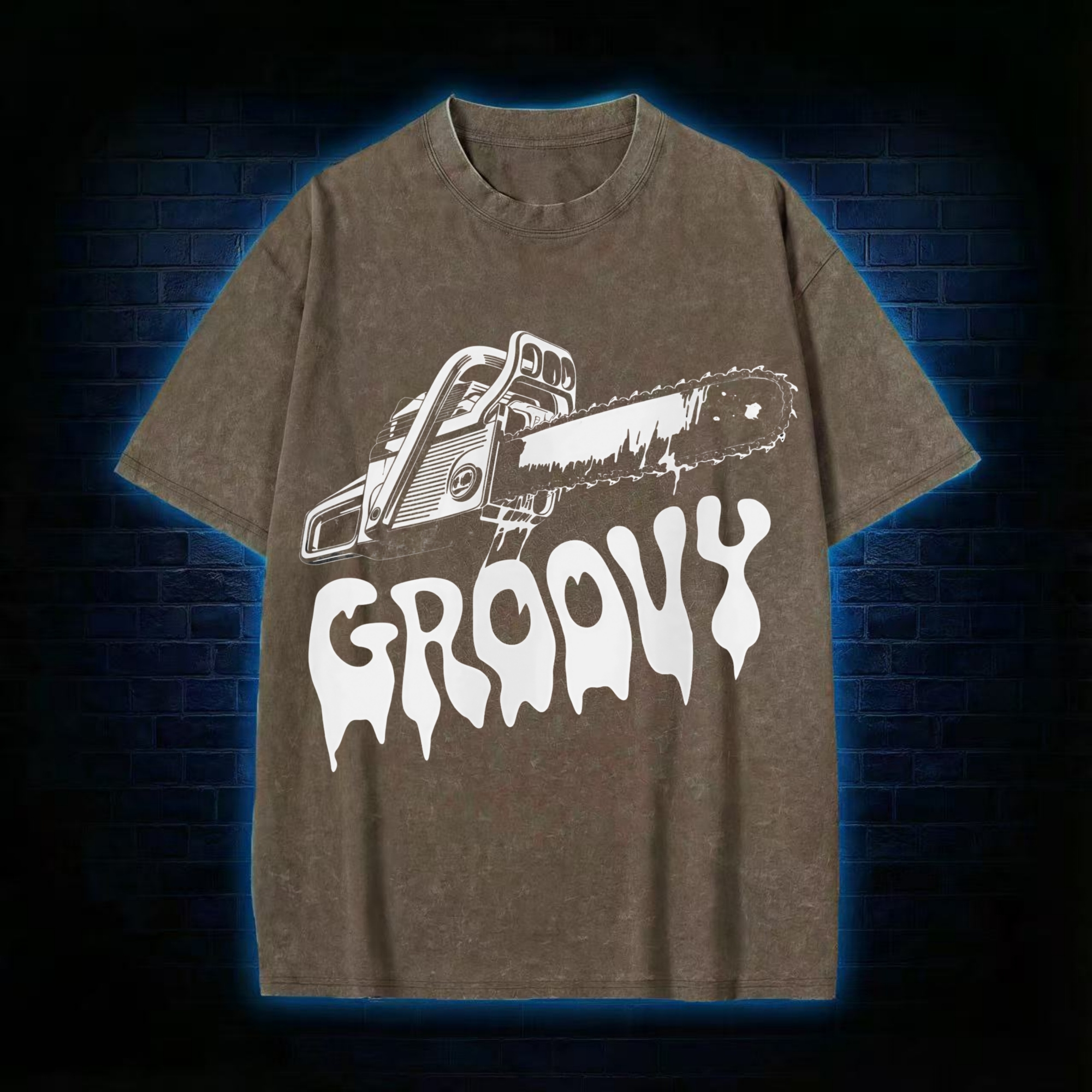 Groovy Chainsaw Washed T-shirt