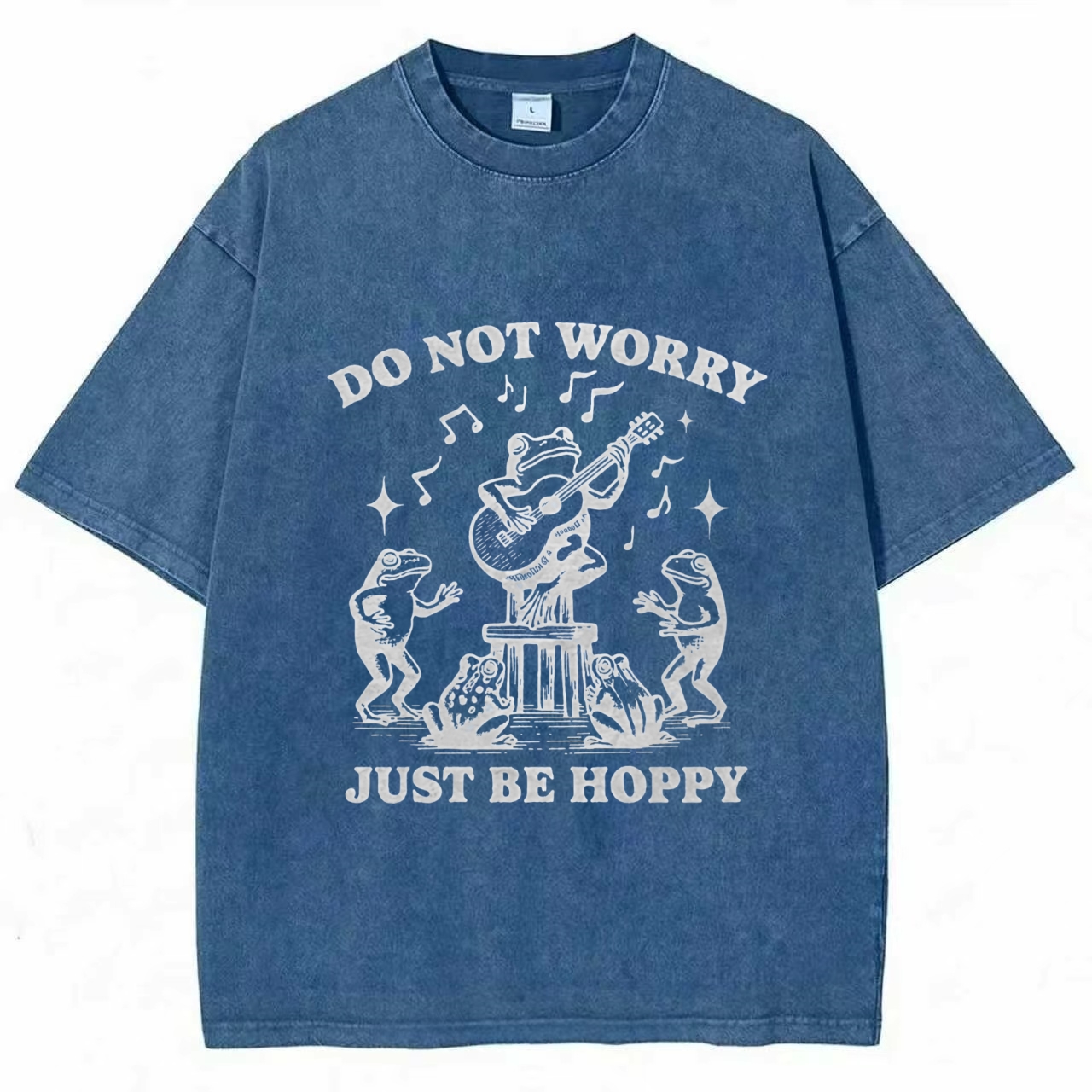 Do Not worry Just Be Hoppy Washed T-shirt