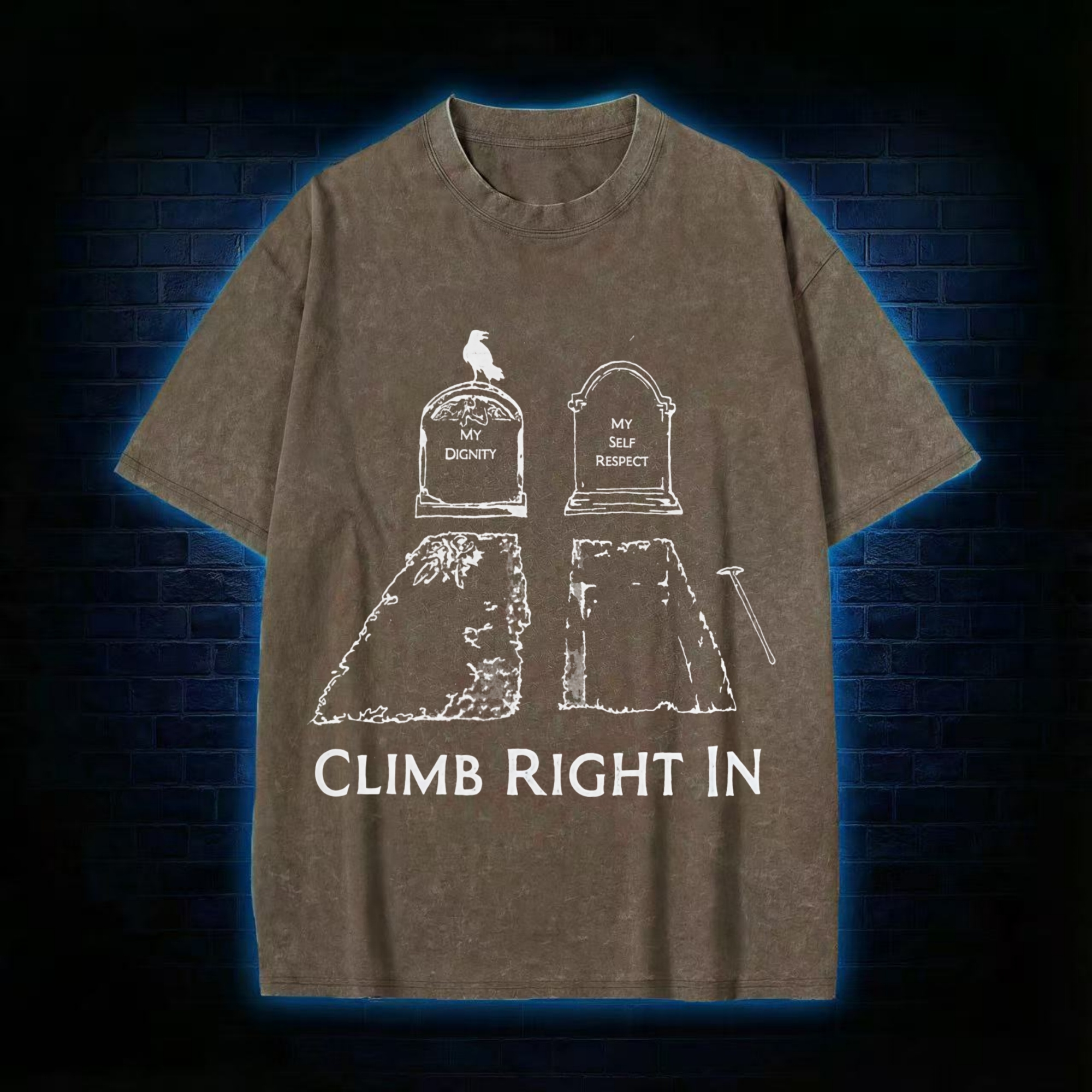 Climb Right in Washed T-shirt