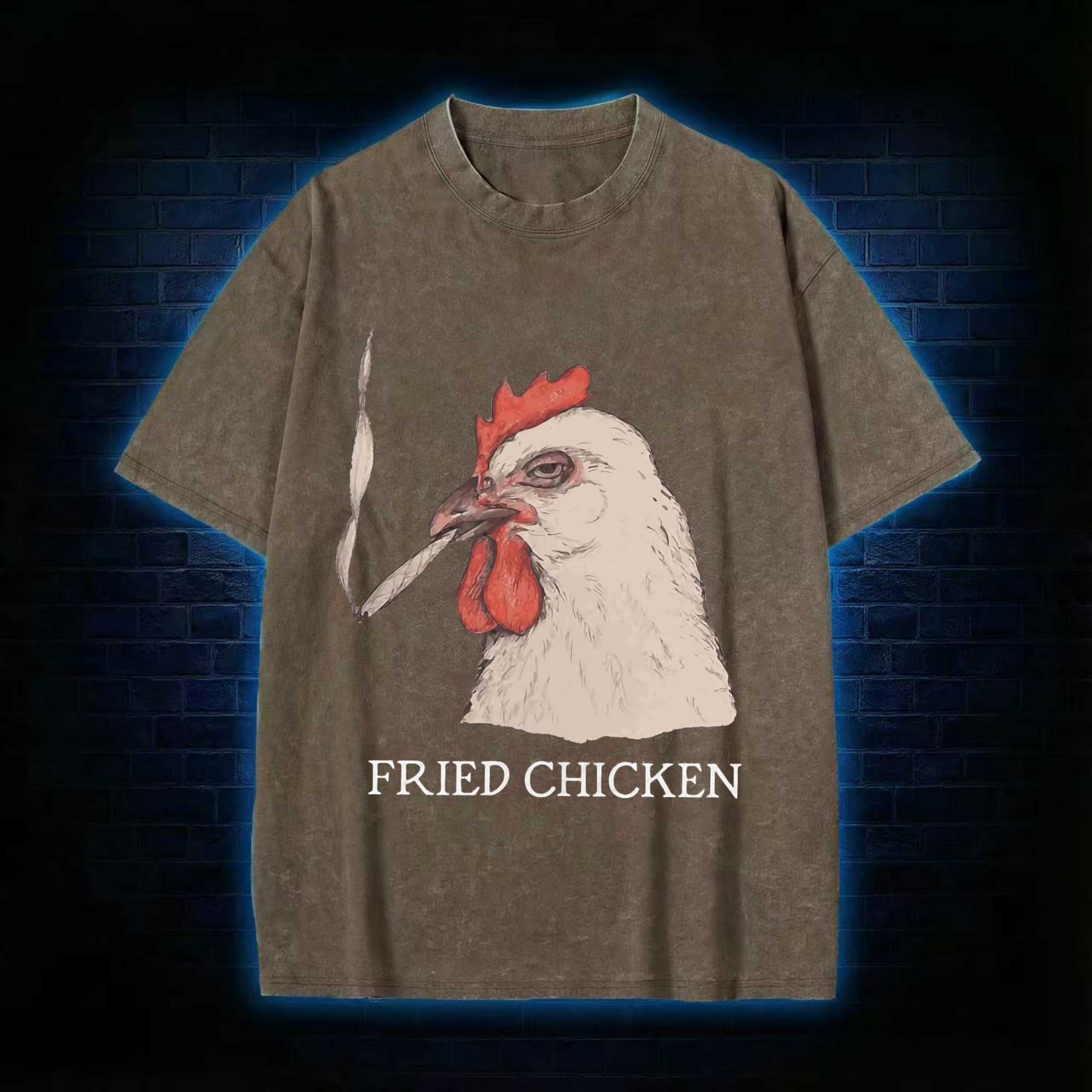 Fried Chicken Washed T-shirt