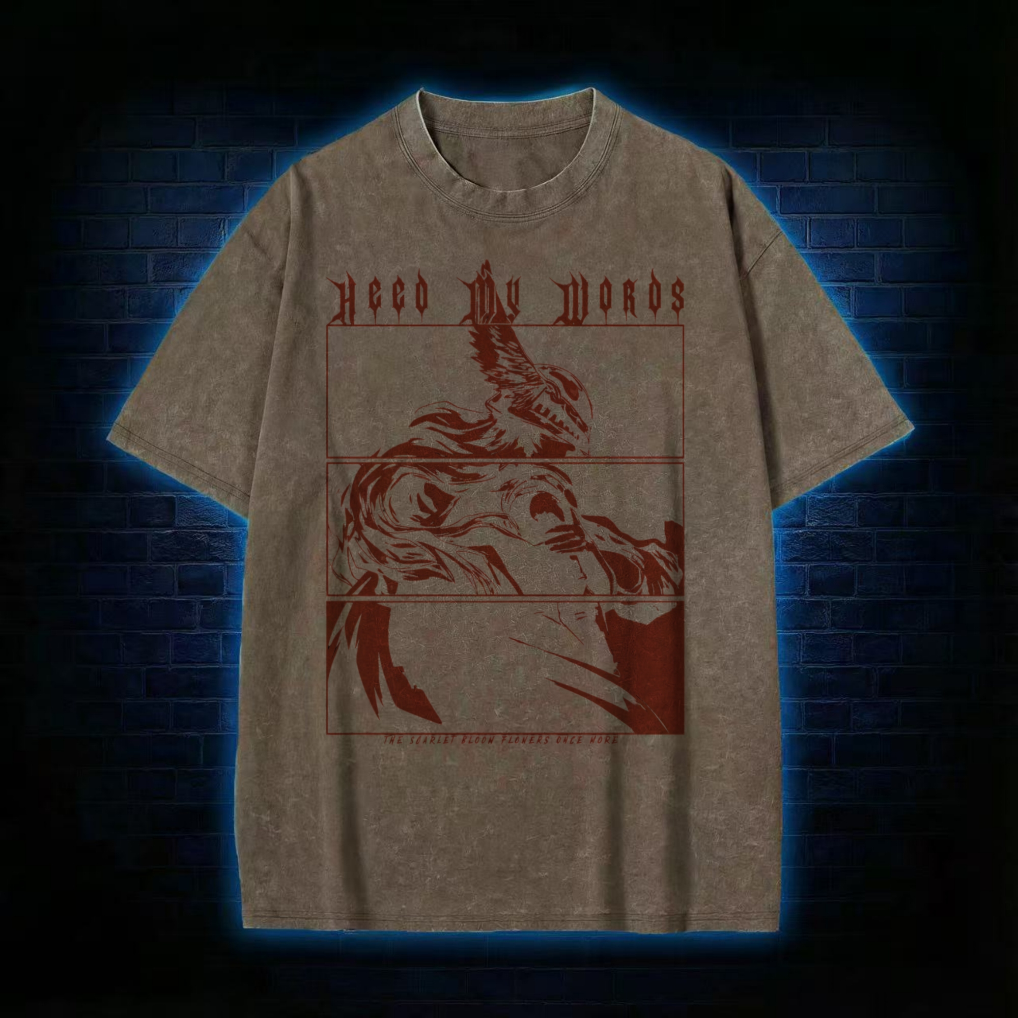 Heed my words Retro Washed T-shirt