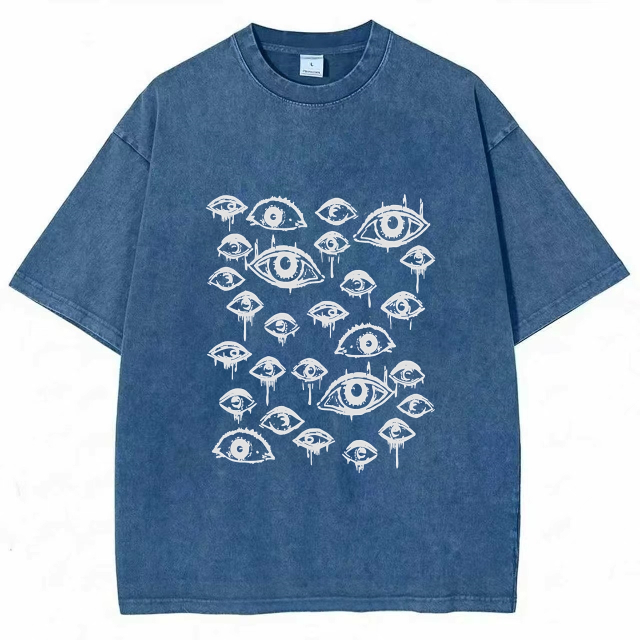 Grunge Eyeball Weird Washed T-shirt