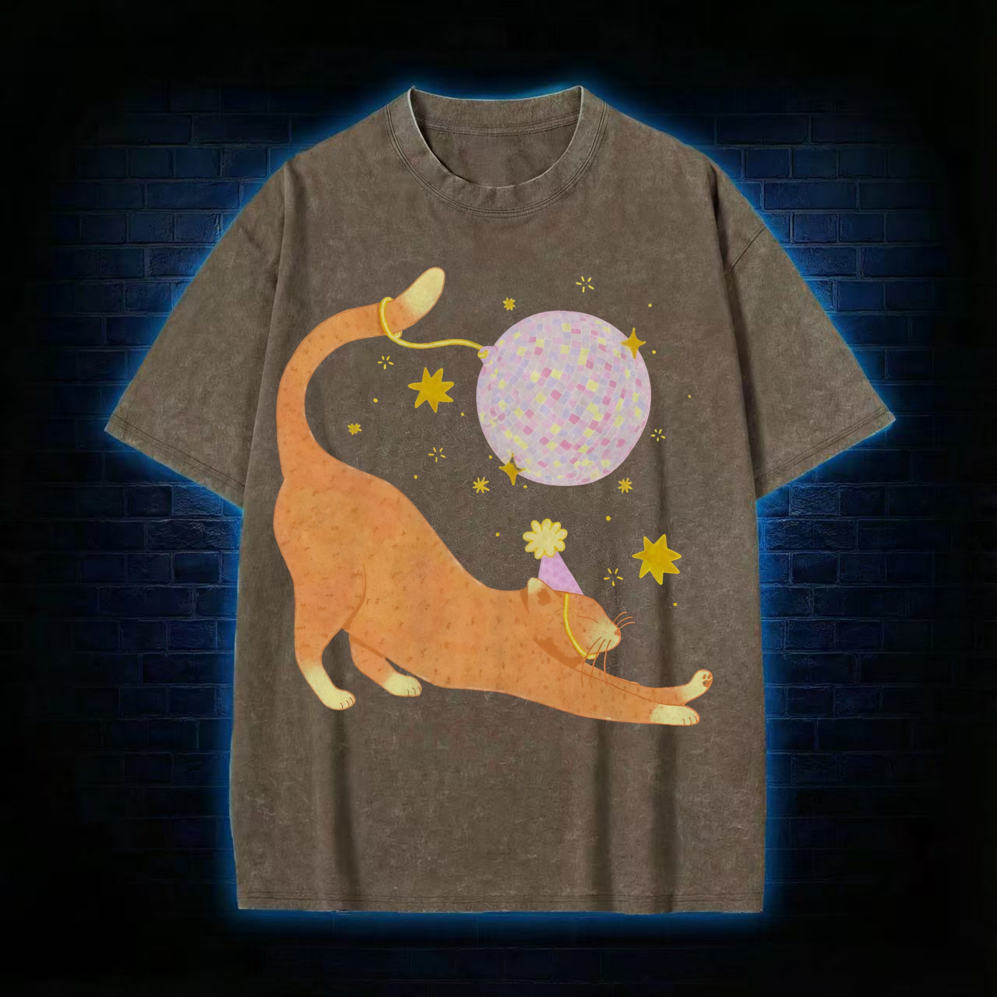 Cute Cat Disco T-shirt