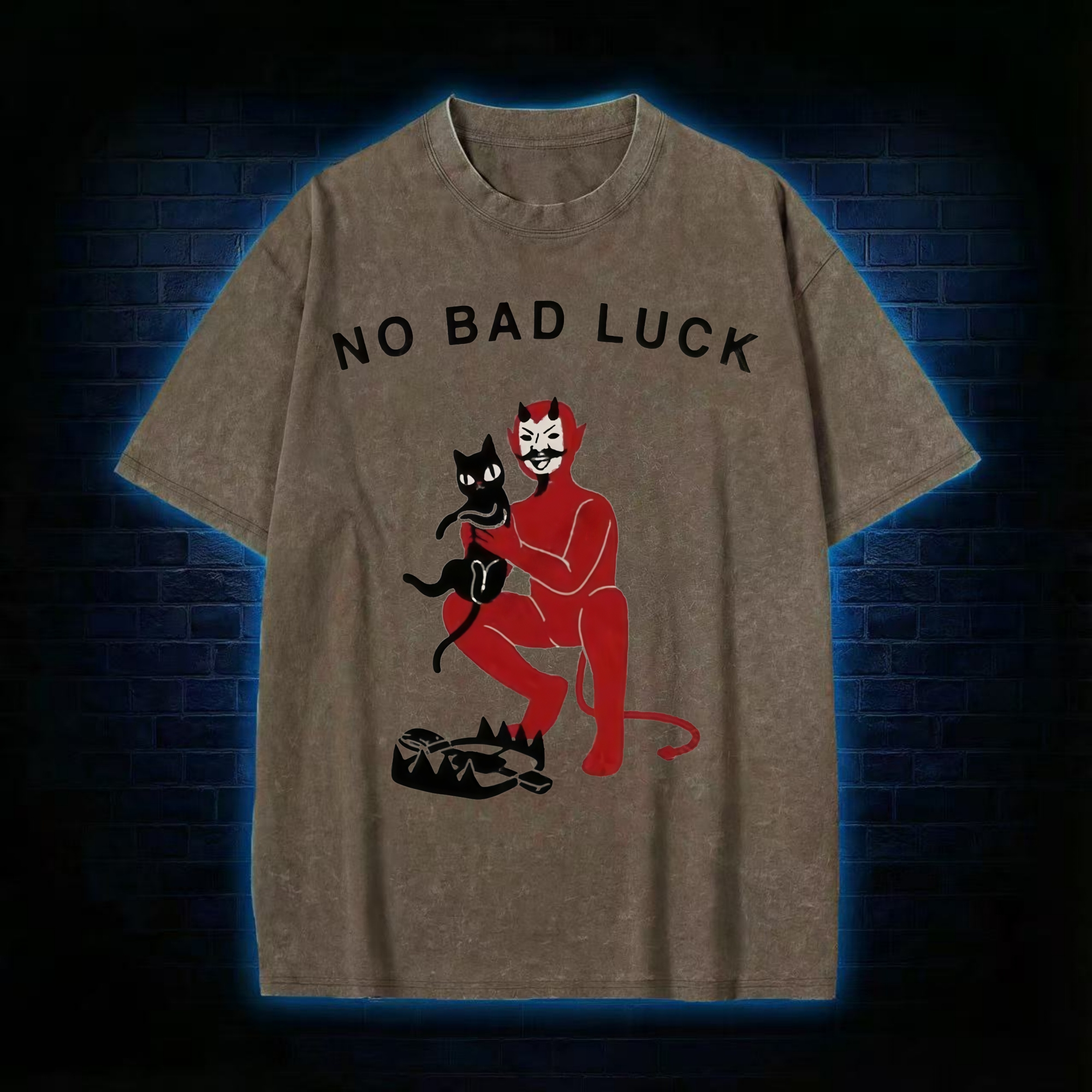No Bad Luck Washed T-shirt
