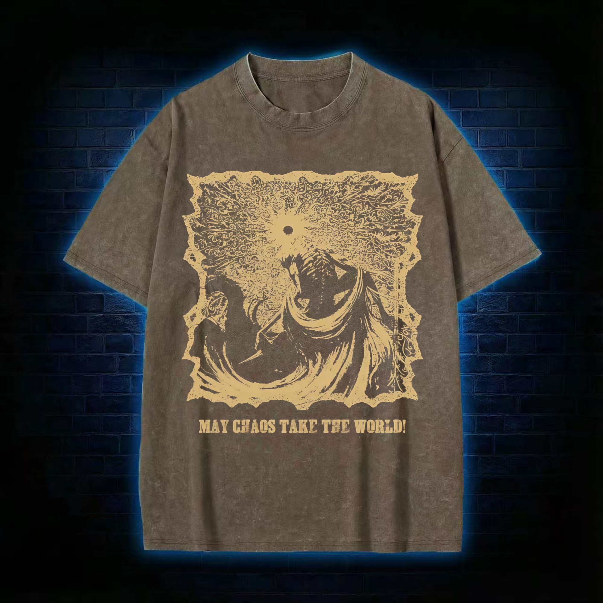 May Chaos Take The World Washed T-shirt