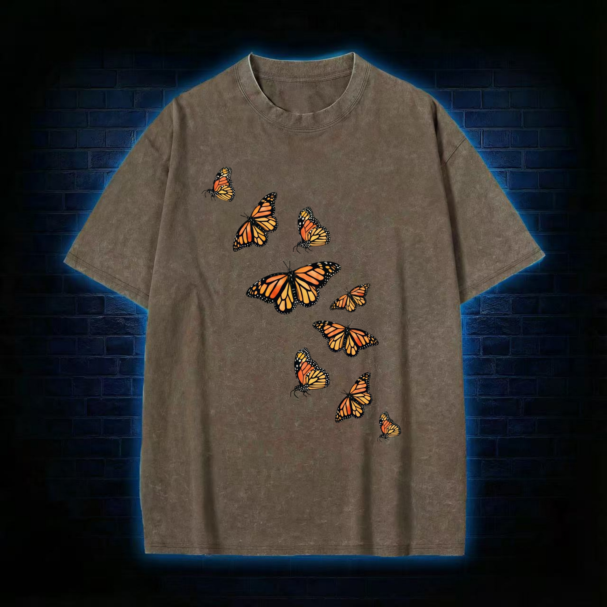 Monarch Butterfly Flight Washed T-shirt