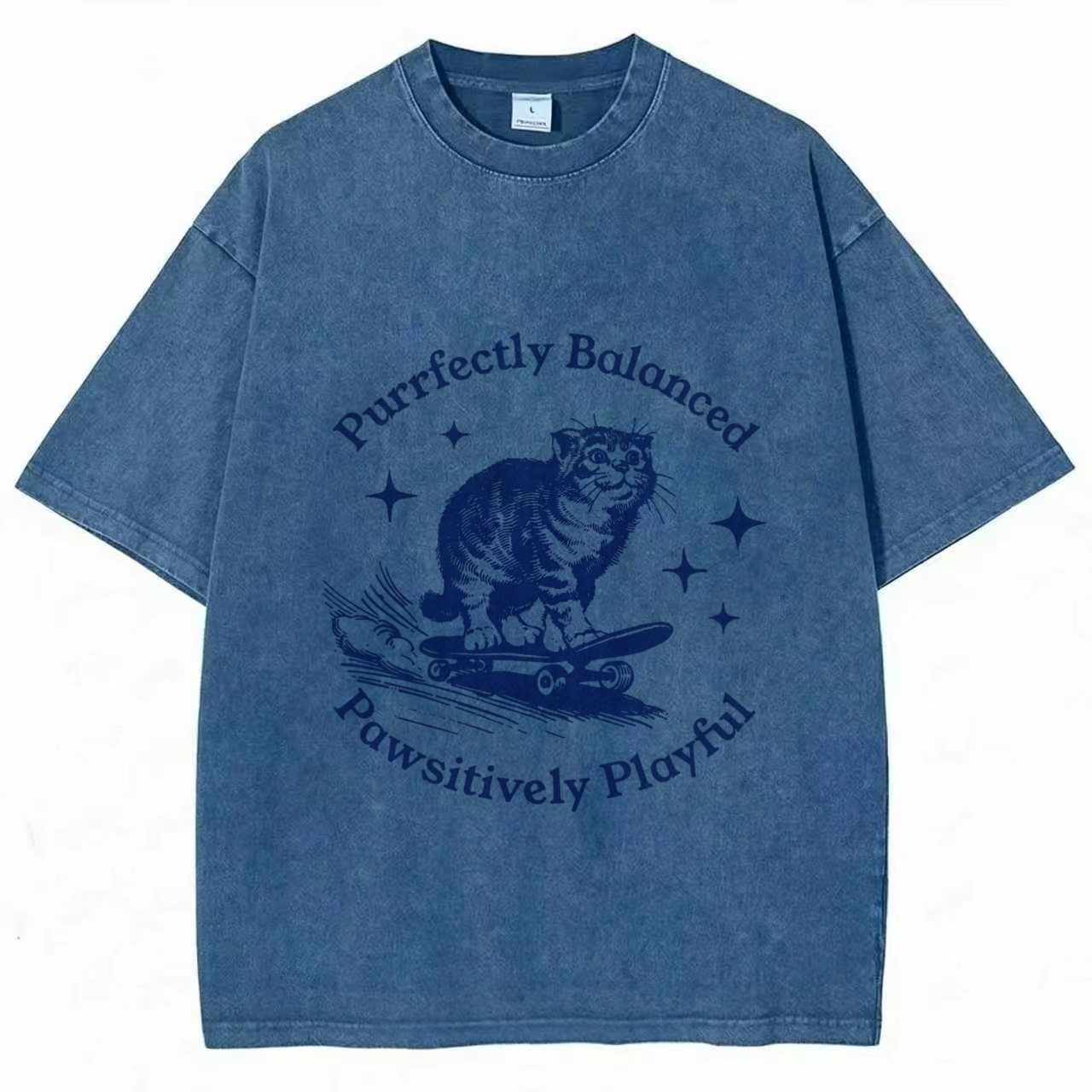 Purrfectly Balanced Washed T-shirt